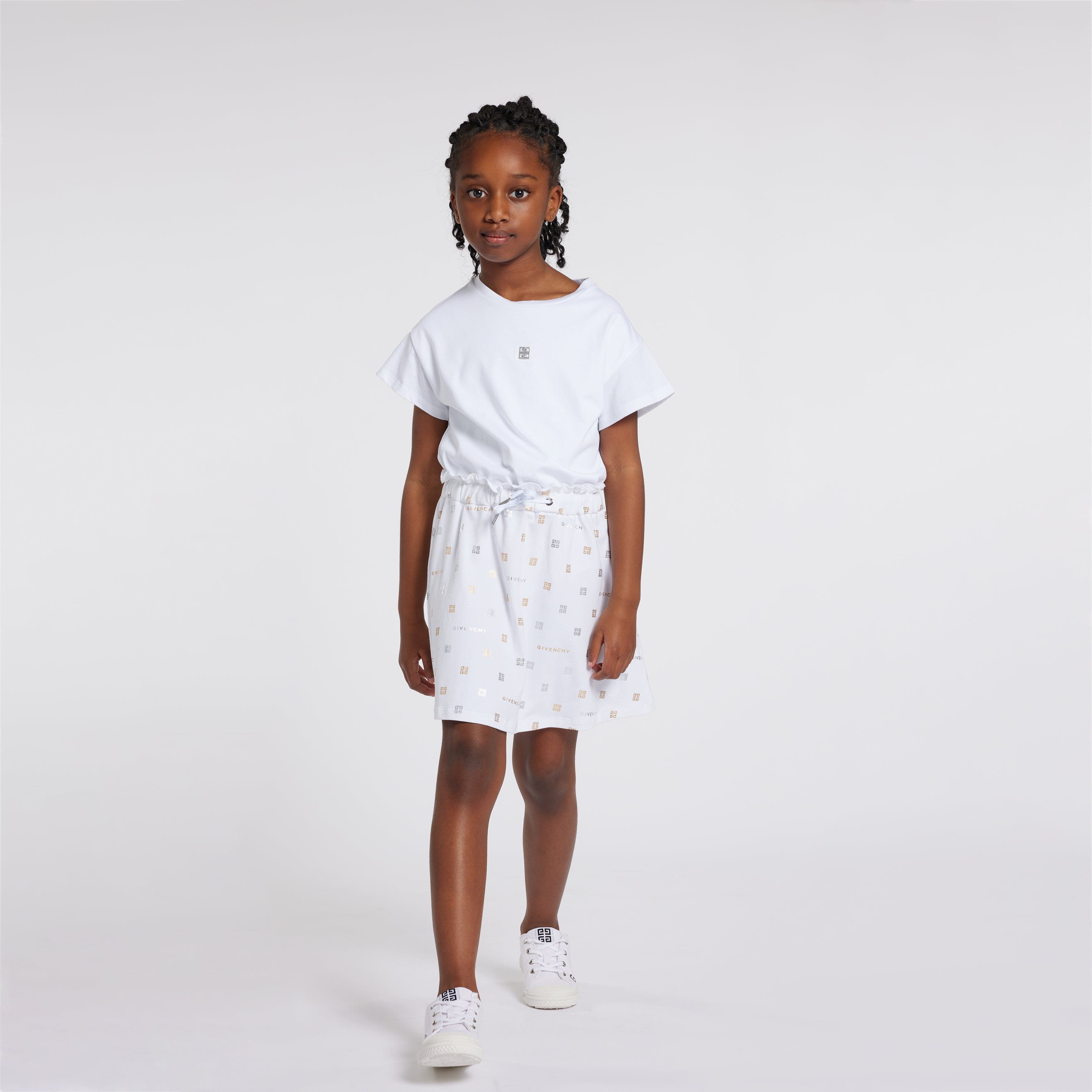 Givenchy Girls 4G Logo Dress in White