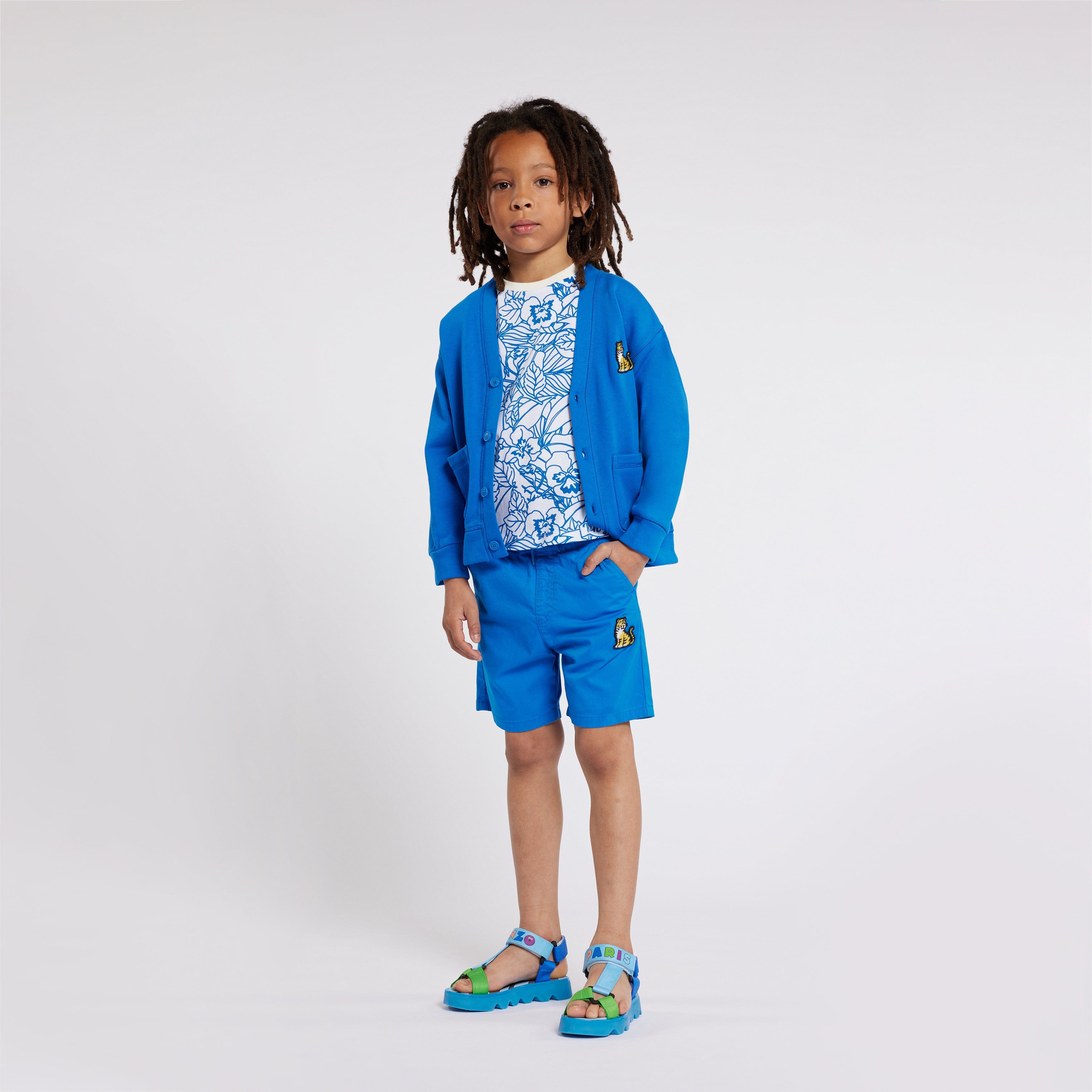 KENZO Boys Kotora Bermuda Shorts in Blue