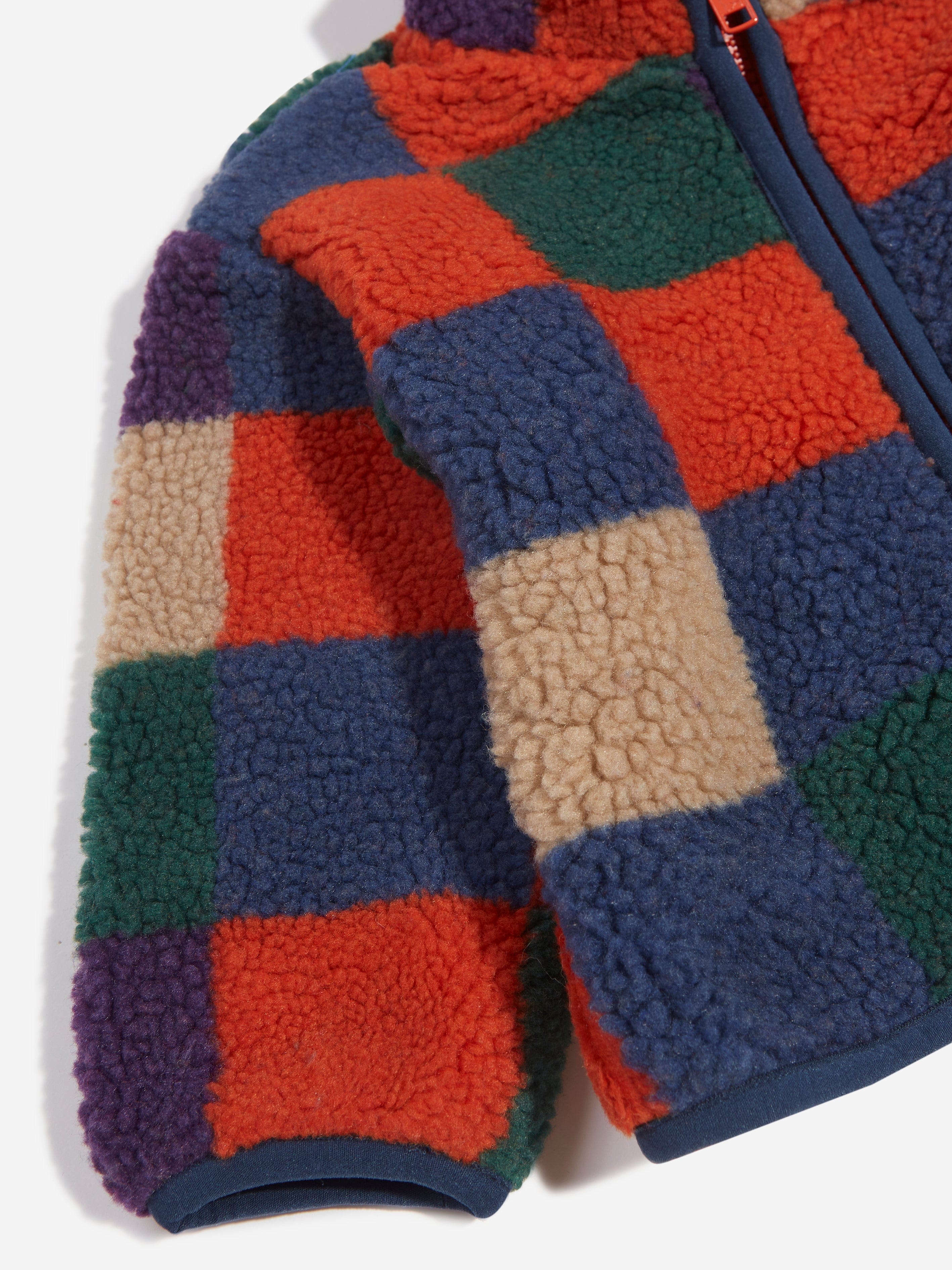 Stella McCartney Baby Boys Faux Shearling Jacket in Multicolour