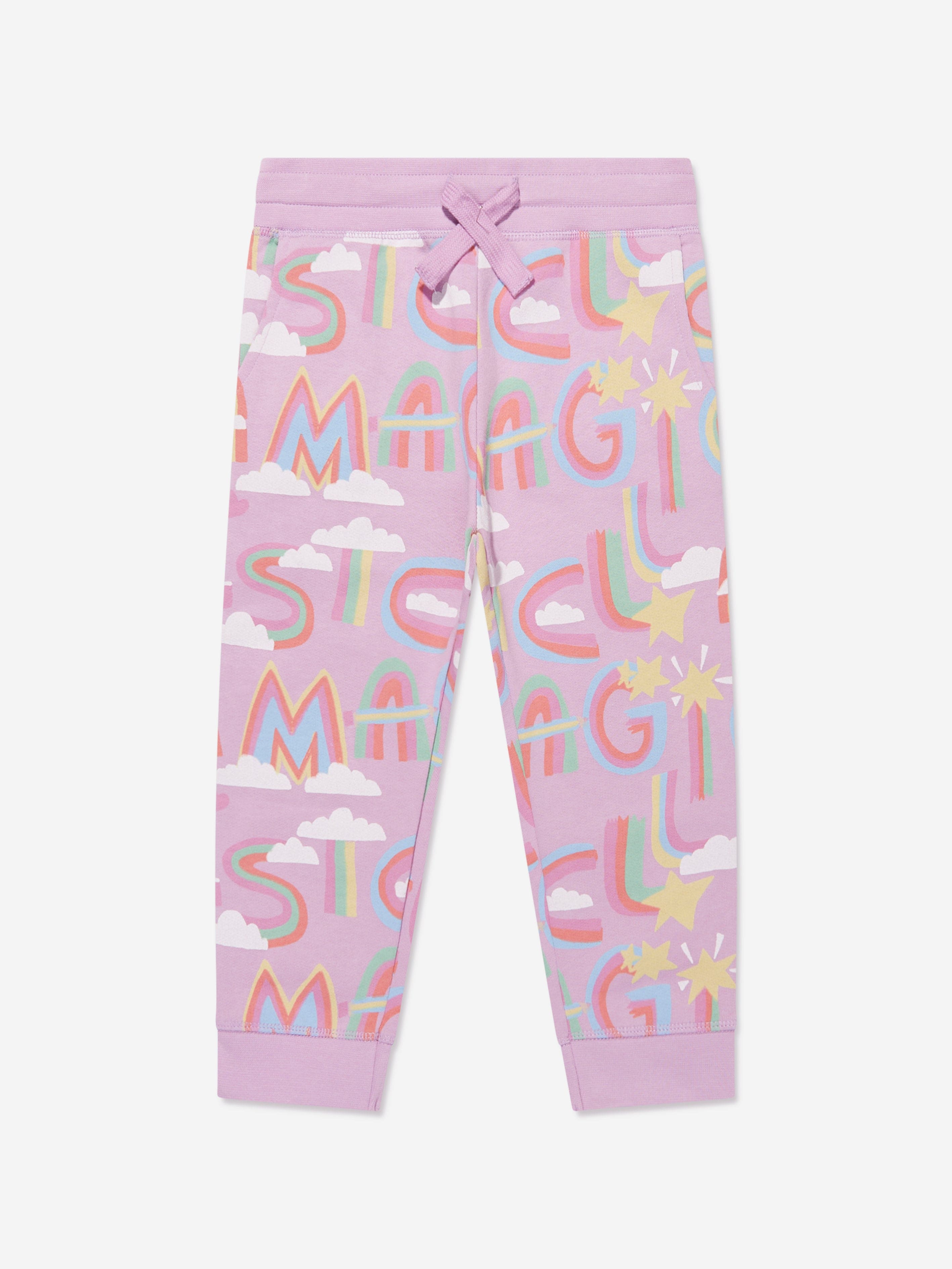 Stella McCartney Girls Logo Tracksuit in Pink