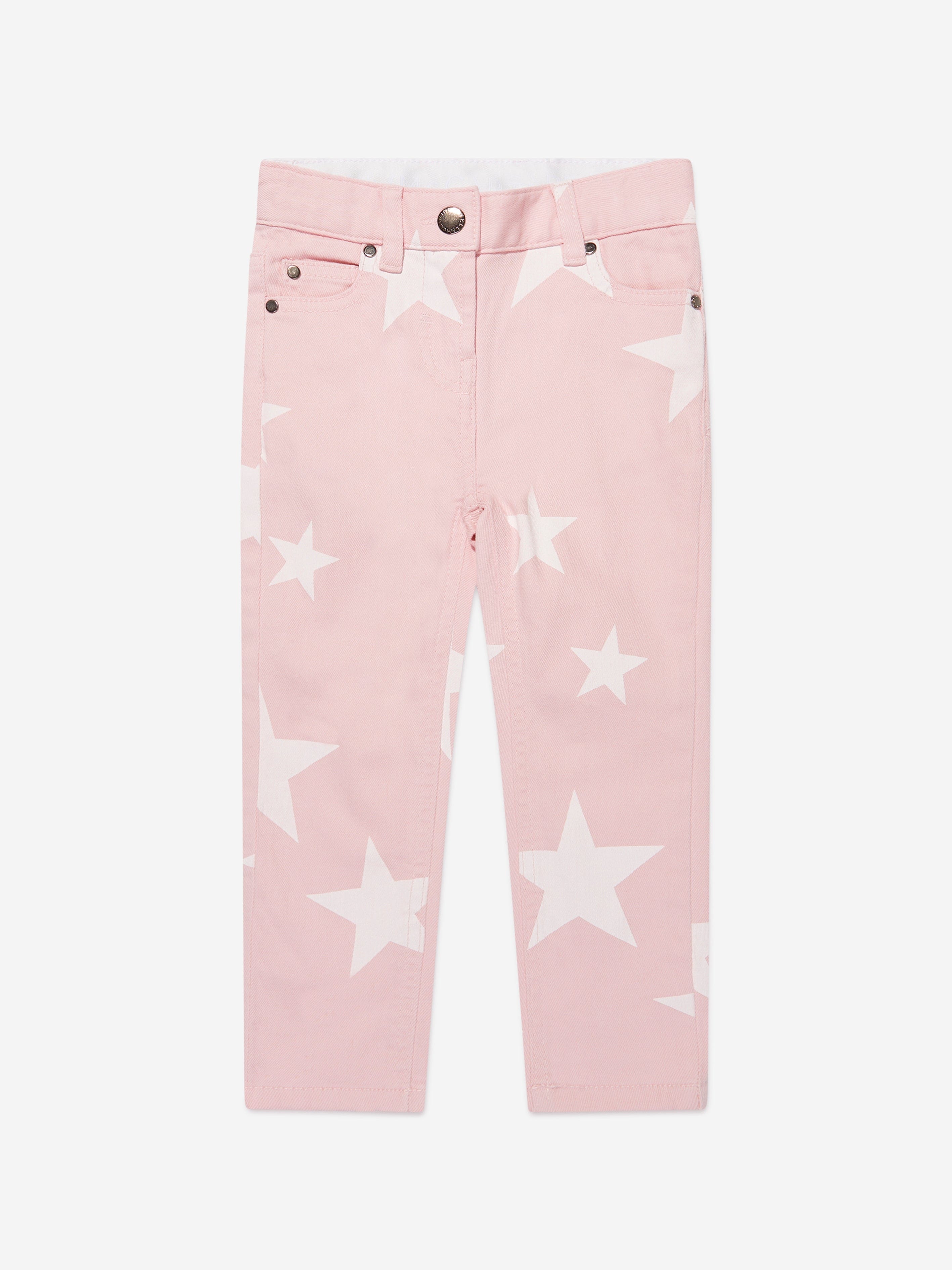 Stella McCartney Girls Star Jeans in Pink