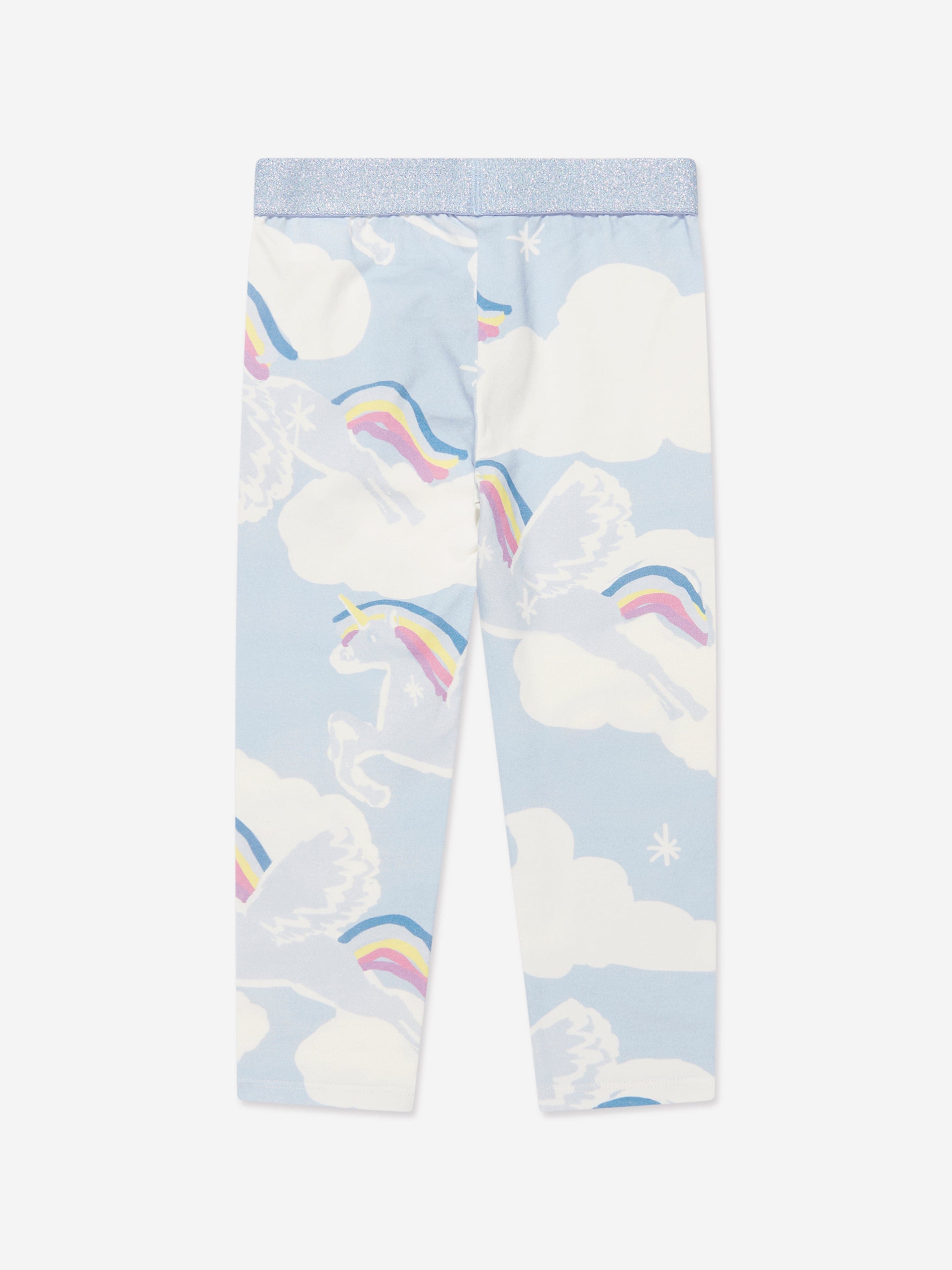 Stella McCartney Girls Unicorn Leggings in Blue