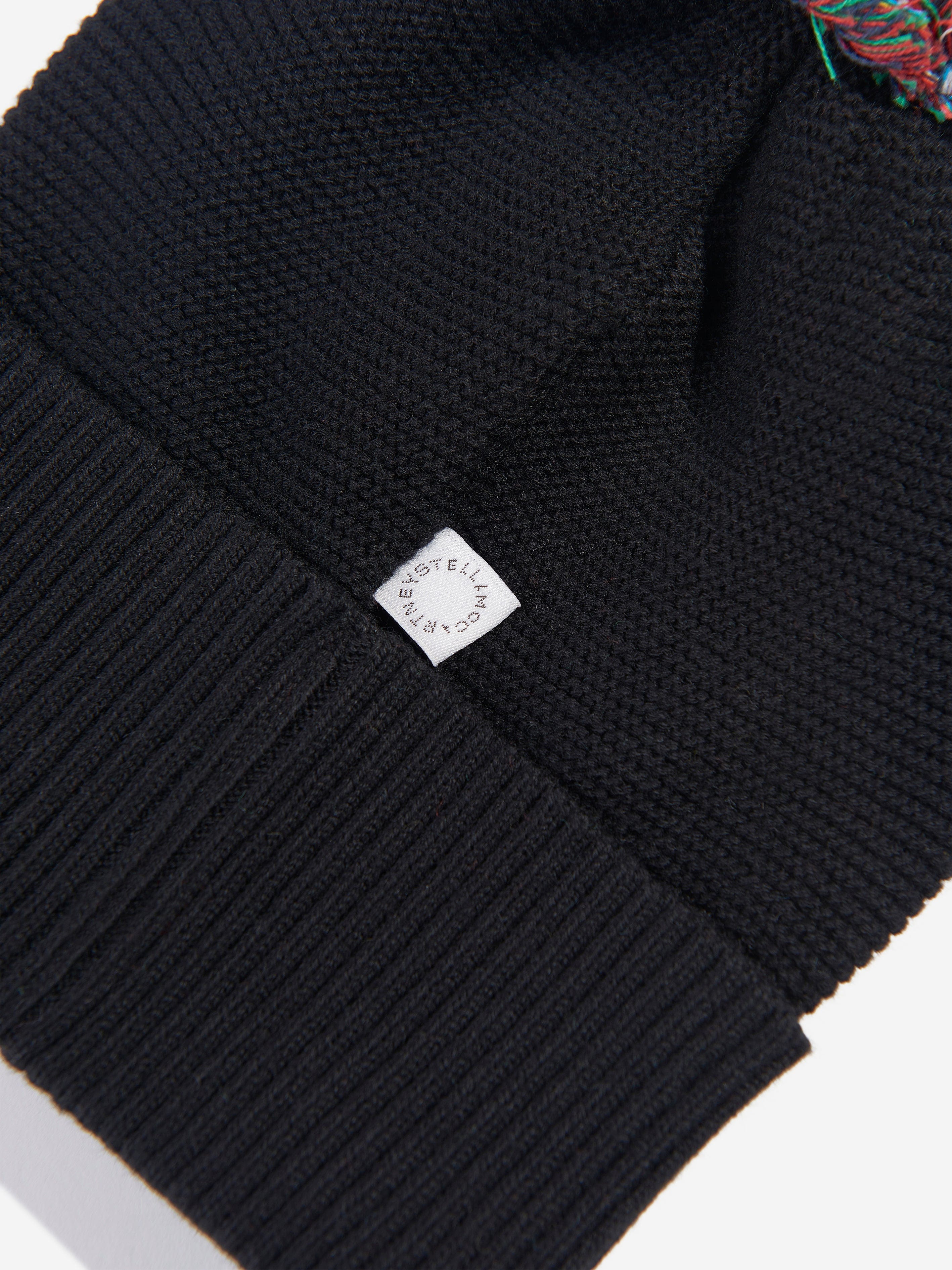 Stella McCartney Baby Penguin Bobble Hat in Black