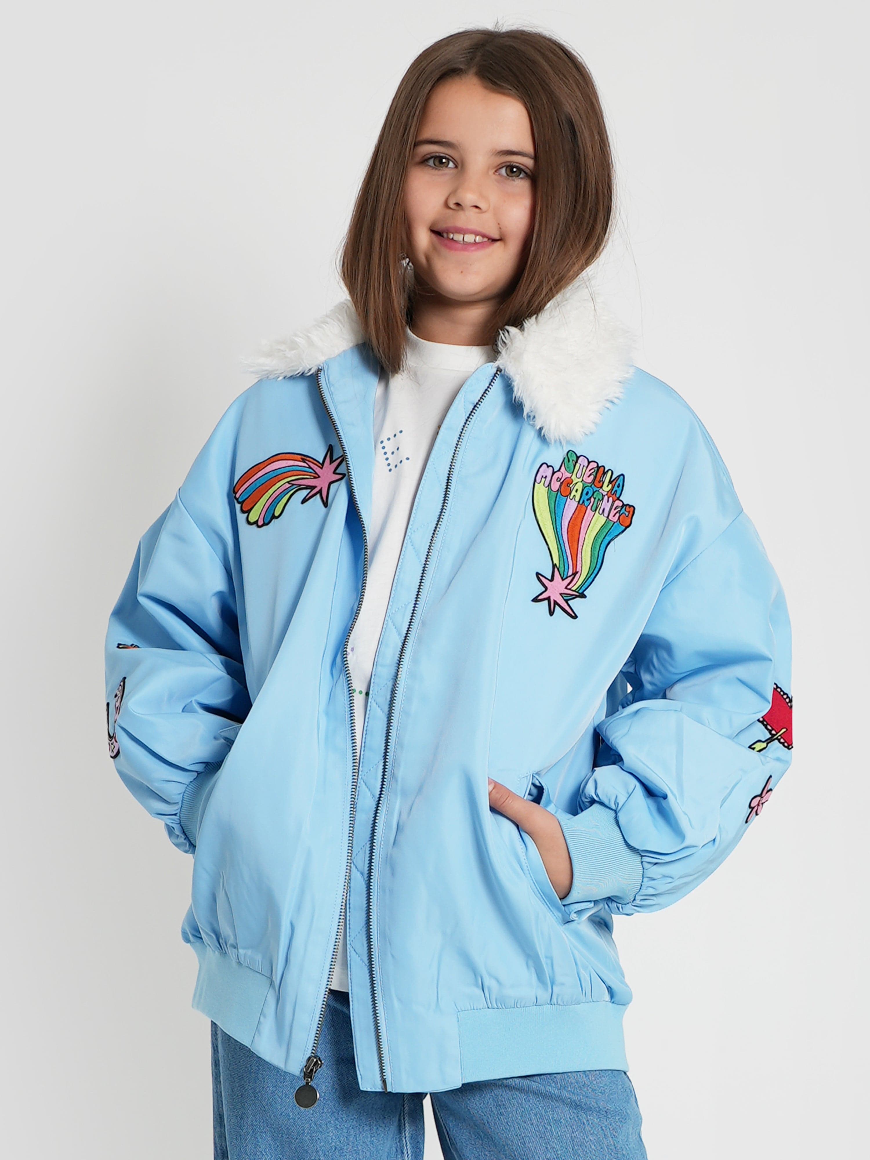 Stella McCartney Girls Zip Up Jacket in Blue