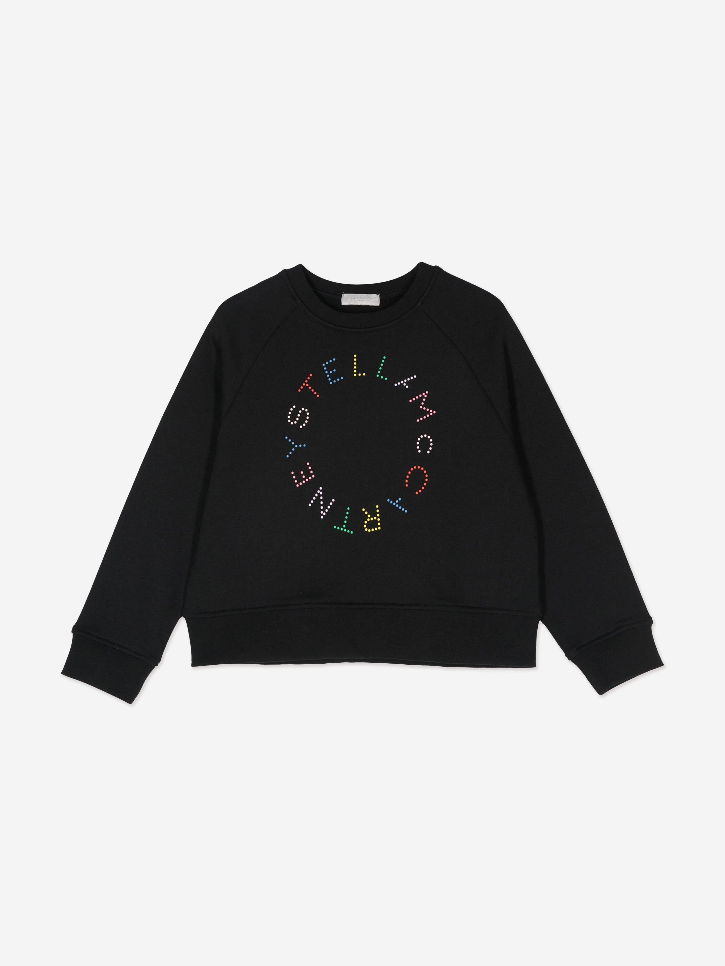 Stella McCartney Girls Logo Sweatshirt in Black