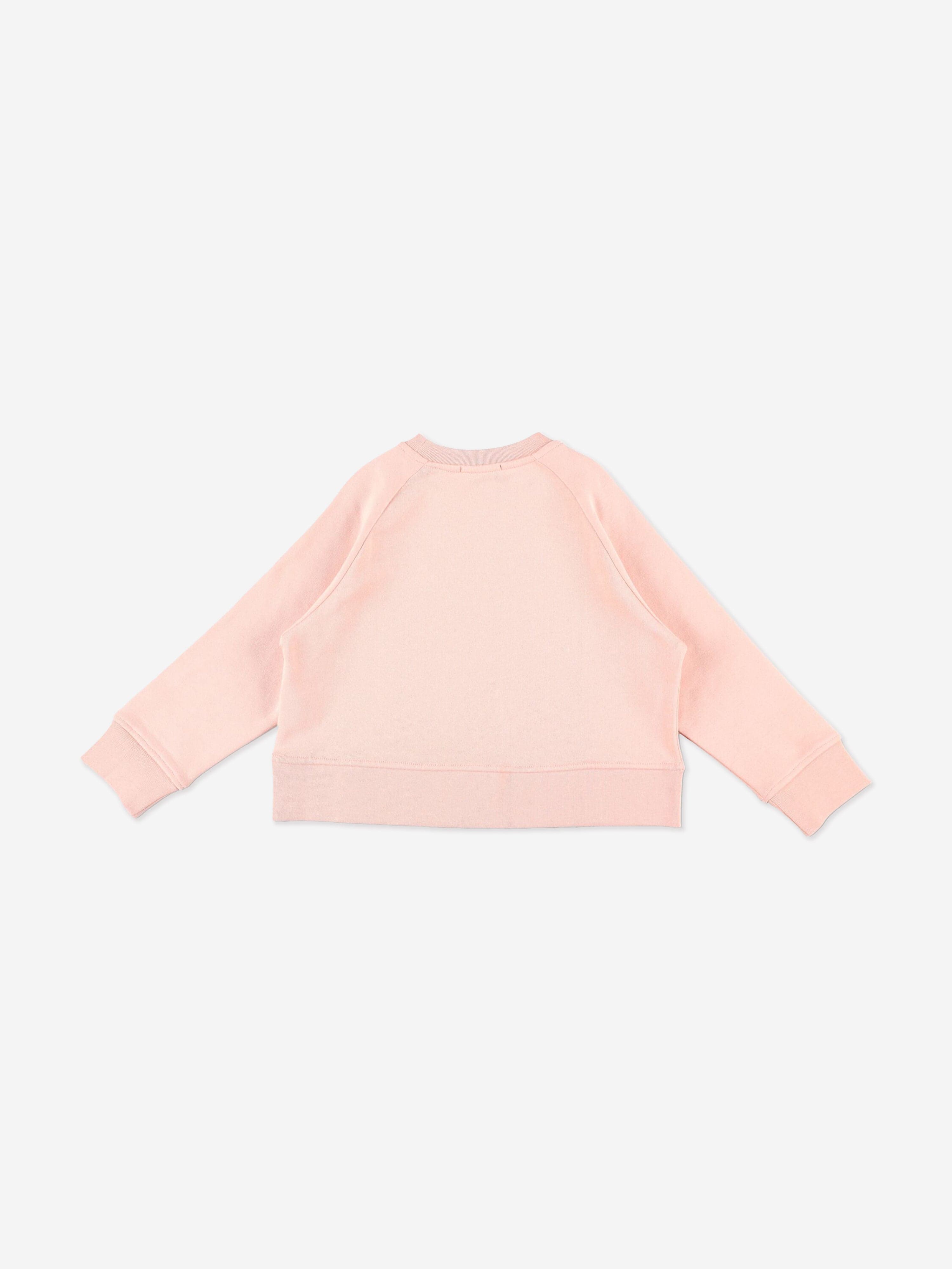 Stella McCartney Girls Circle Logo Sweatshirt in Pink