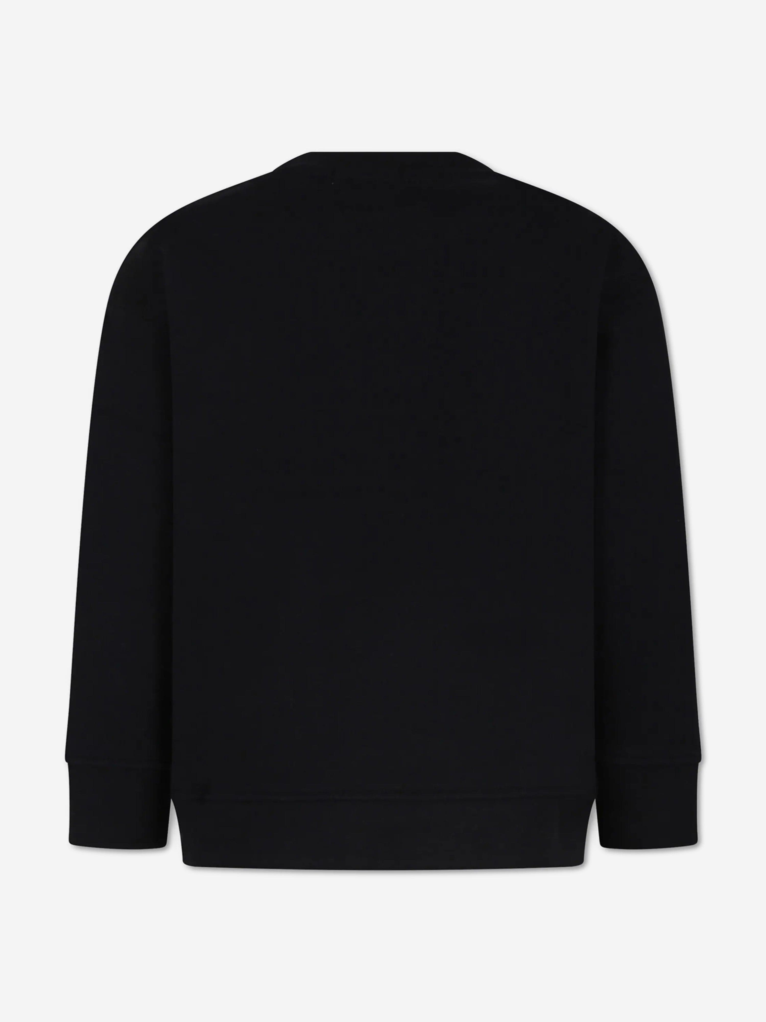 Stella McCartney Boys Circle Logo Sweatshirt in Black