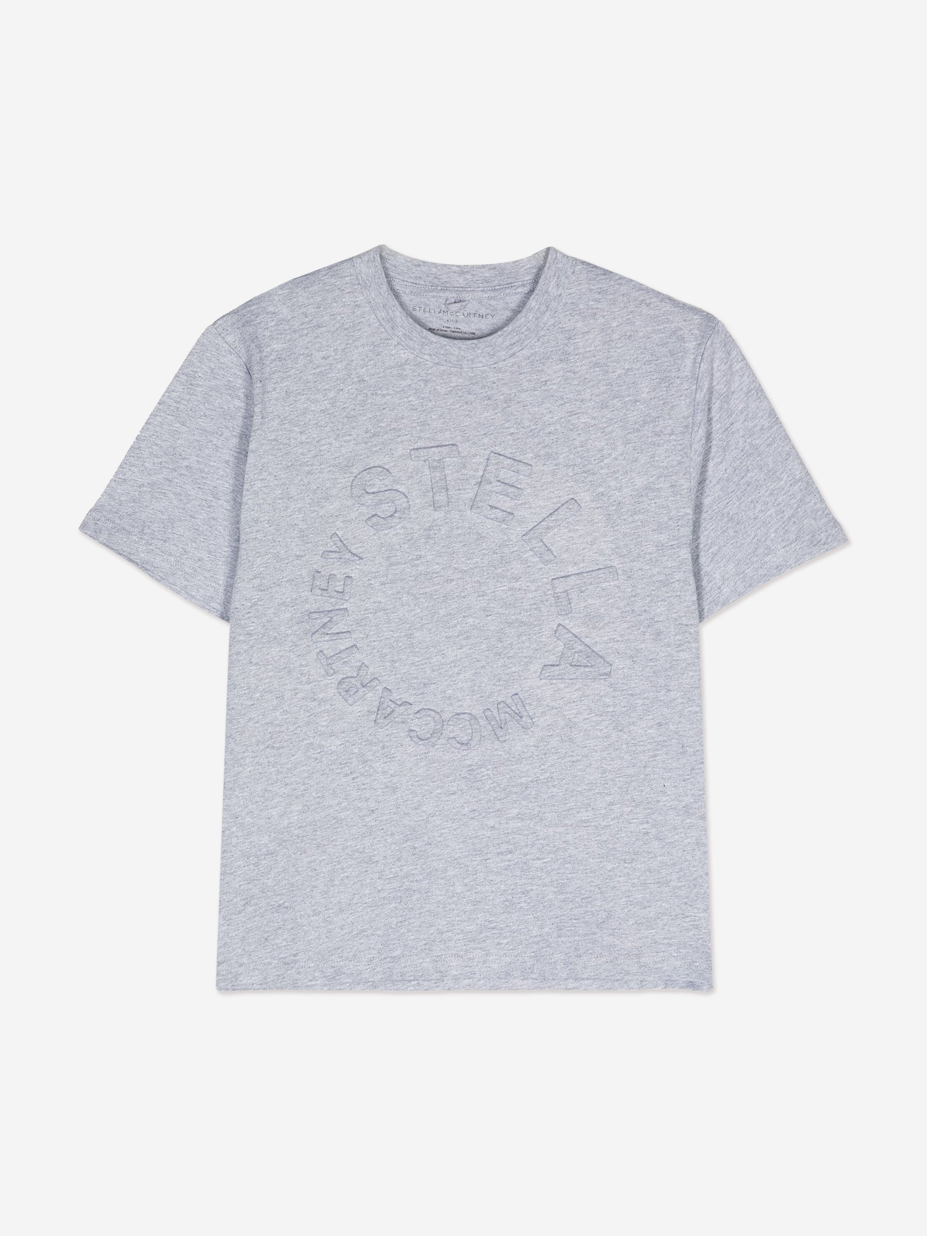 Stella McCartney Boys Circle Logo T-Shirt in Grey