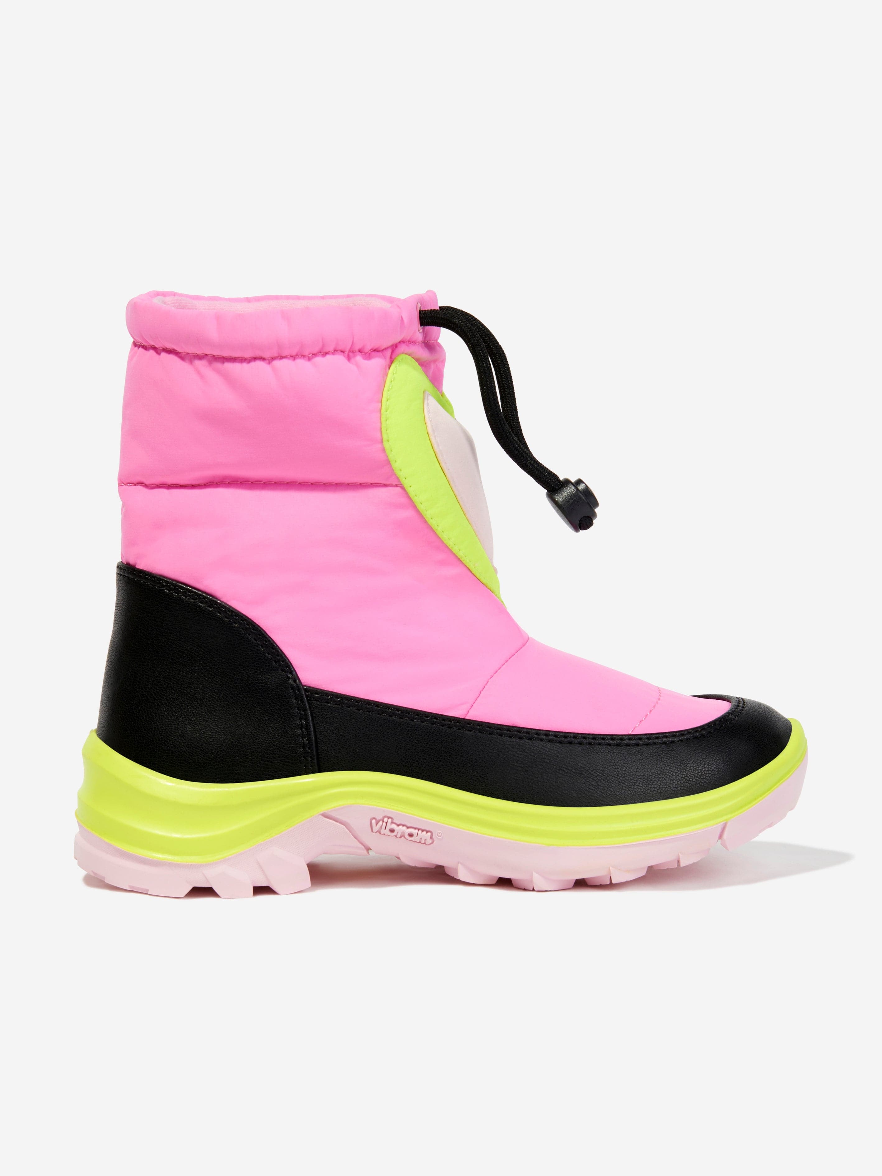 Stella McCartney Girls Heart Snow Boots in Pink