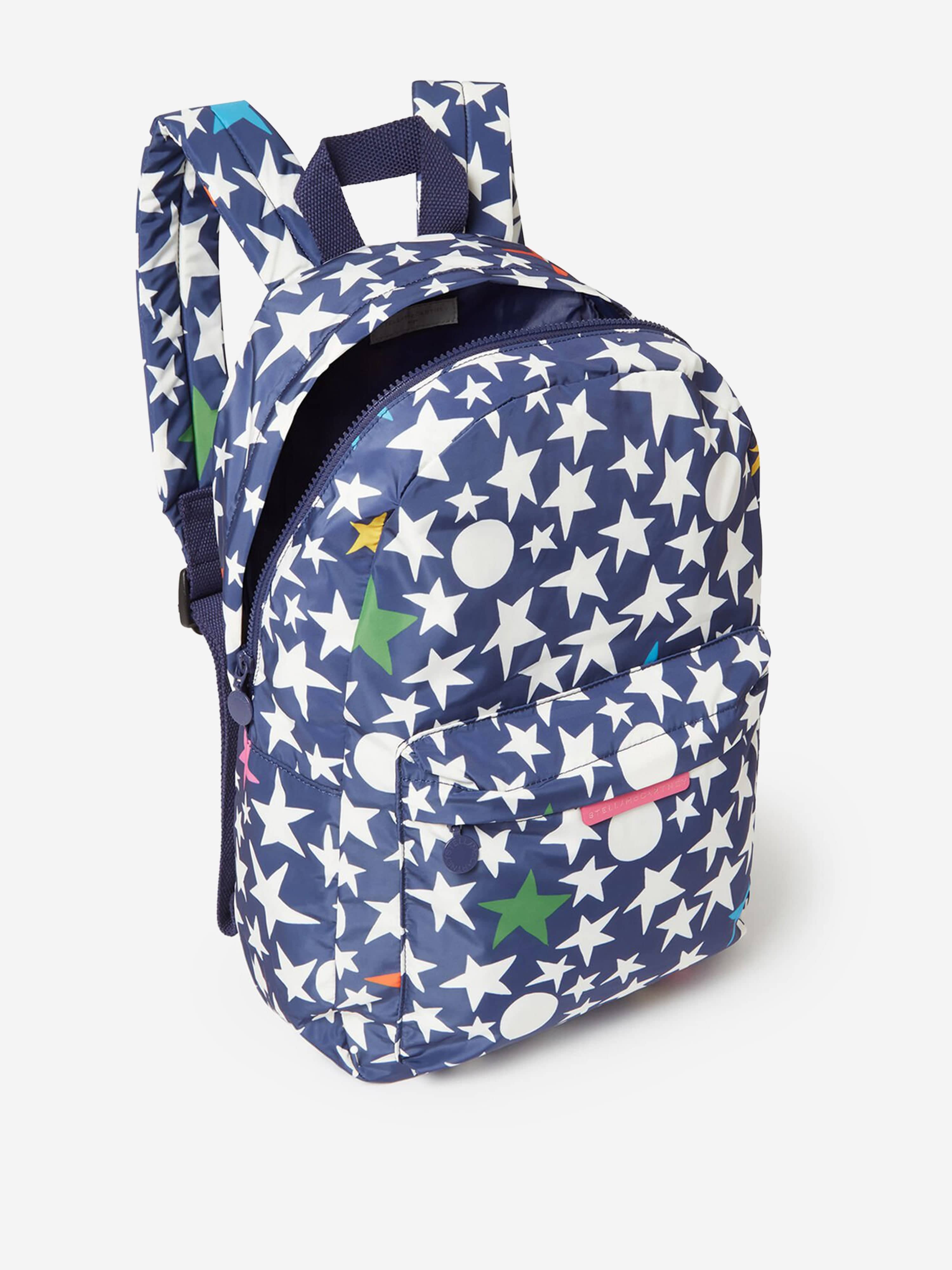 Stella McCartney Girls Stars Backpack in Blue (41cm)