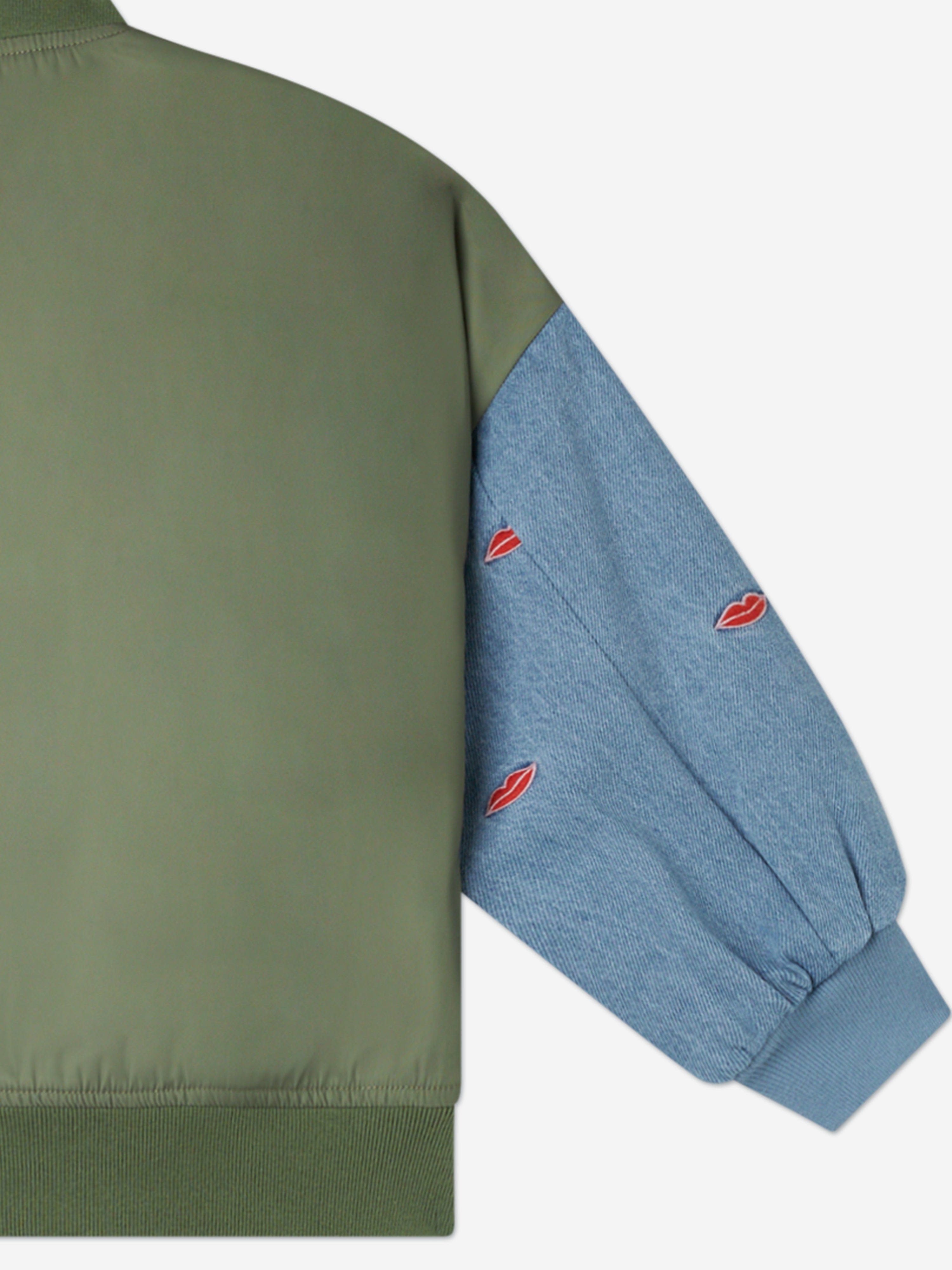 Stella McCartney Girls Bomber Jacket in Green