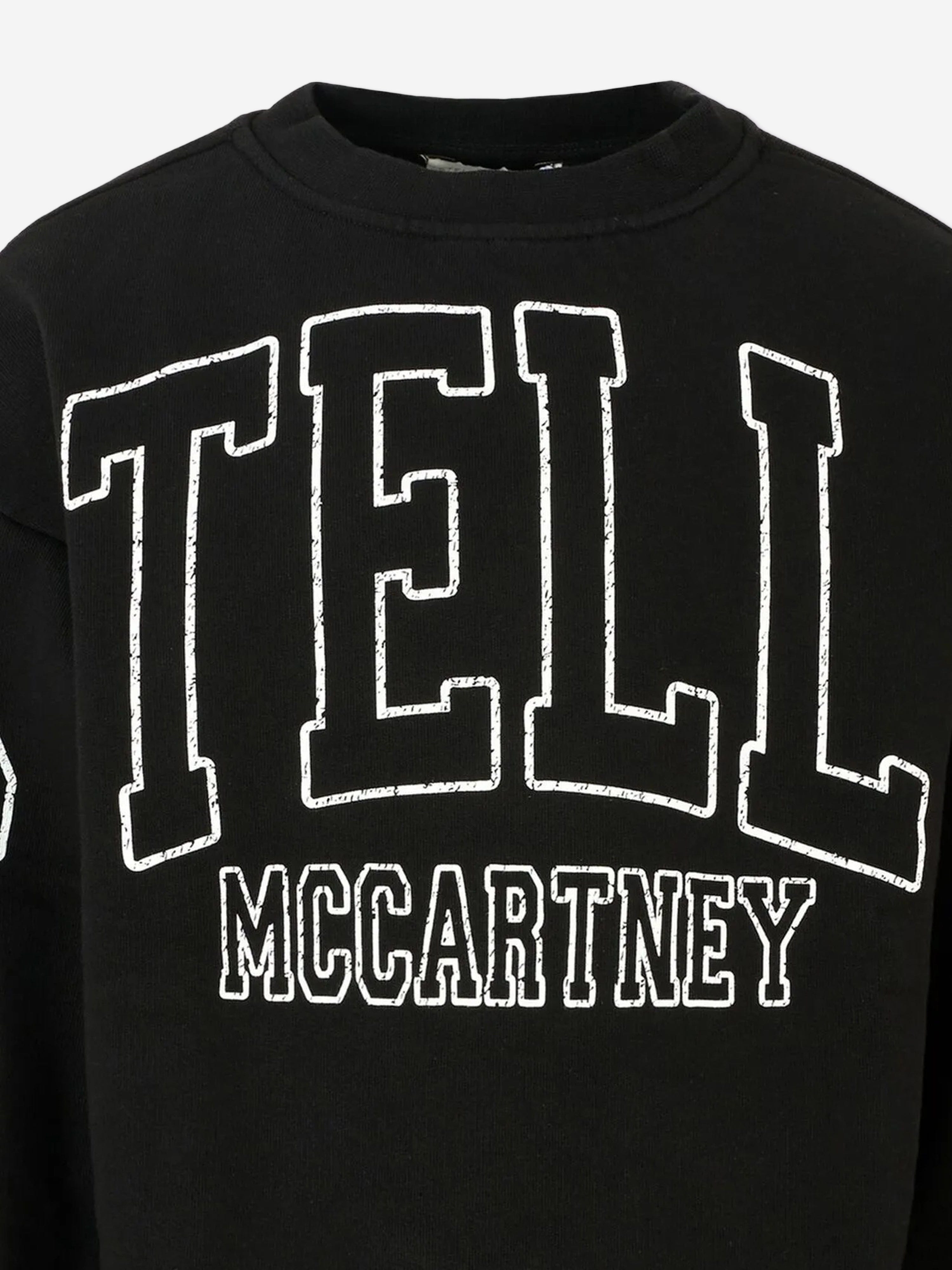 Stella McCartney Girls Logo Sweatshirt in Black