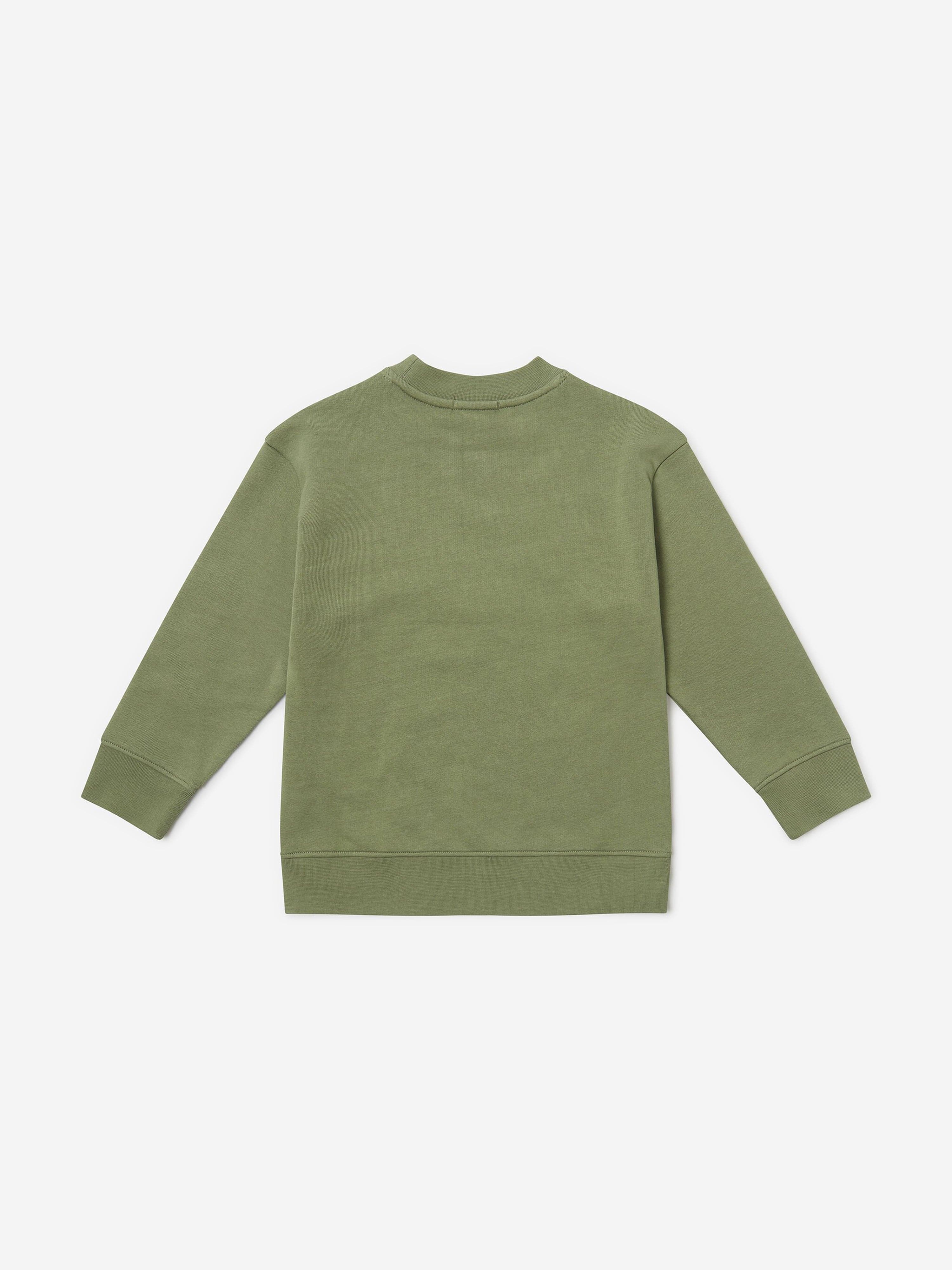 Stella McCartney Boys Logo Print Sweatshirt in Green