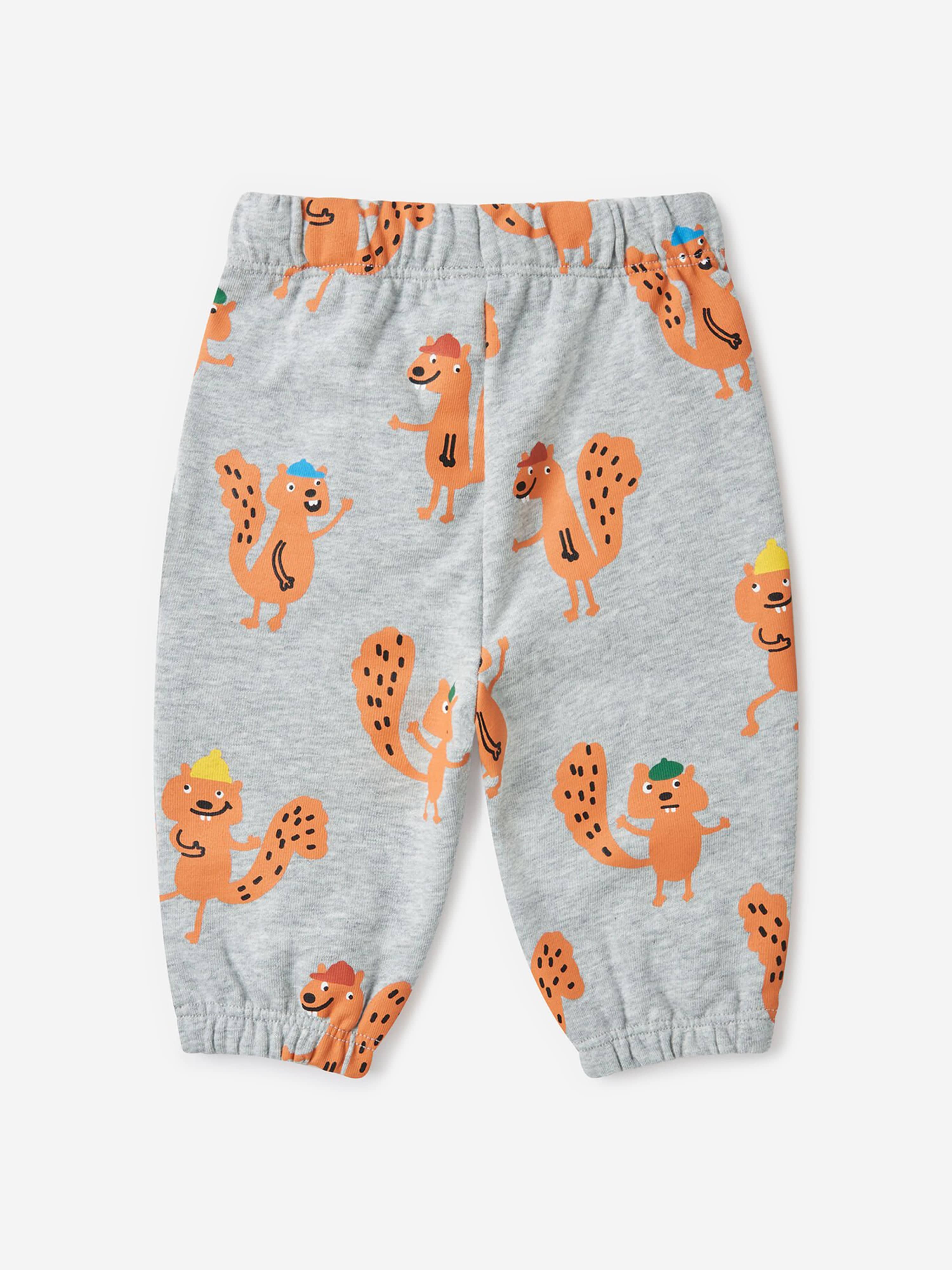 Stella McCartney Baby Boys Squirrels AOP Joggers in Grey