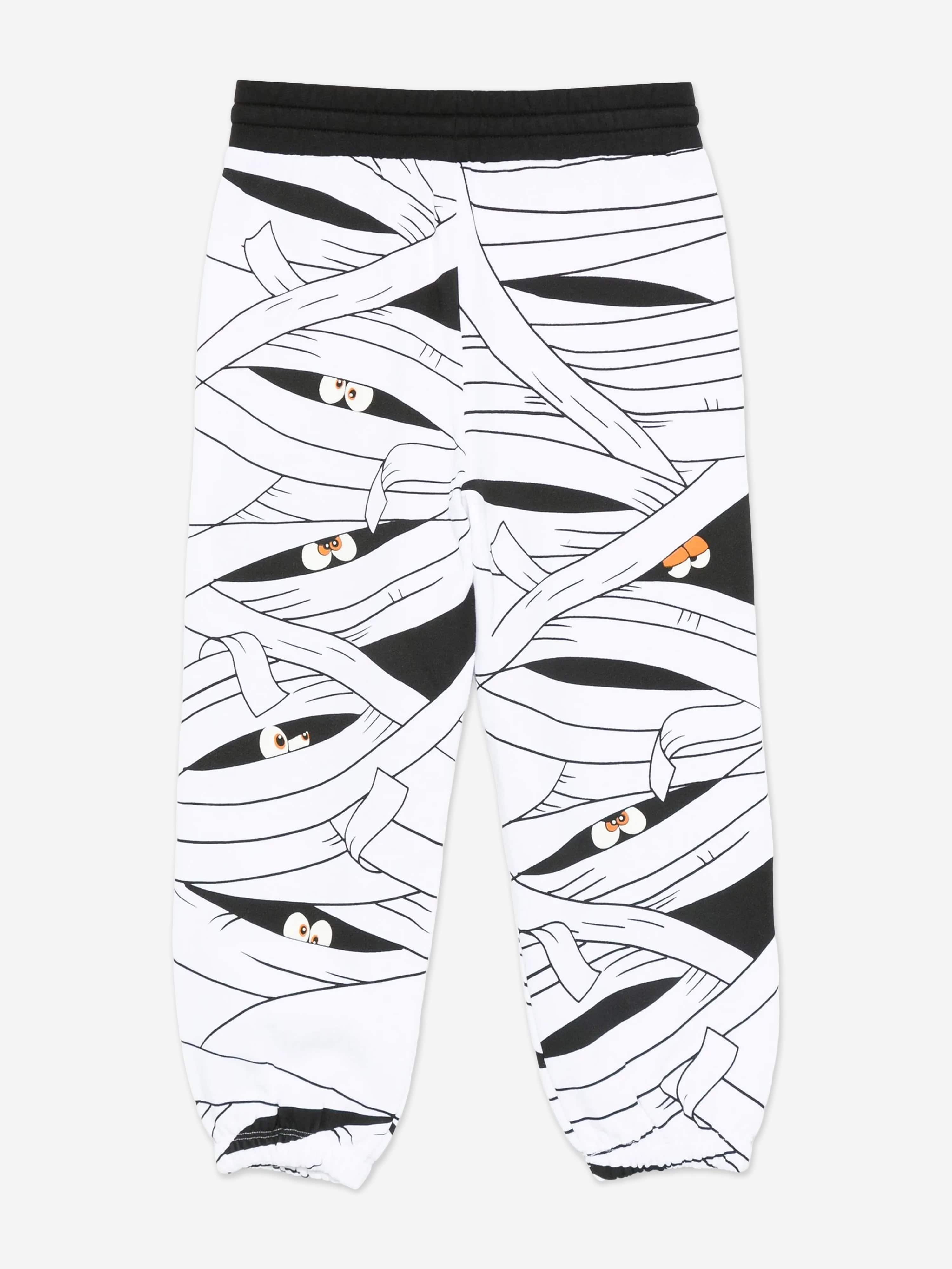 Stella McCartney Boys Mummy AOP Joggers in White