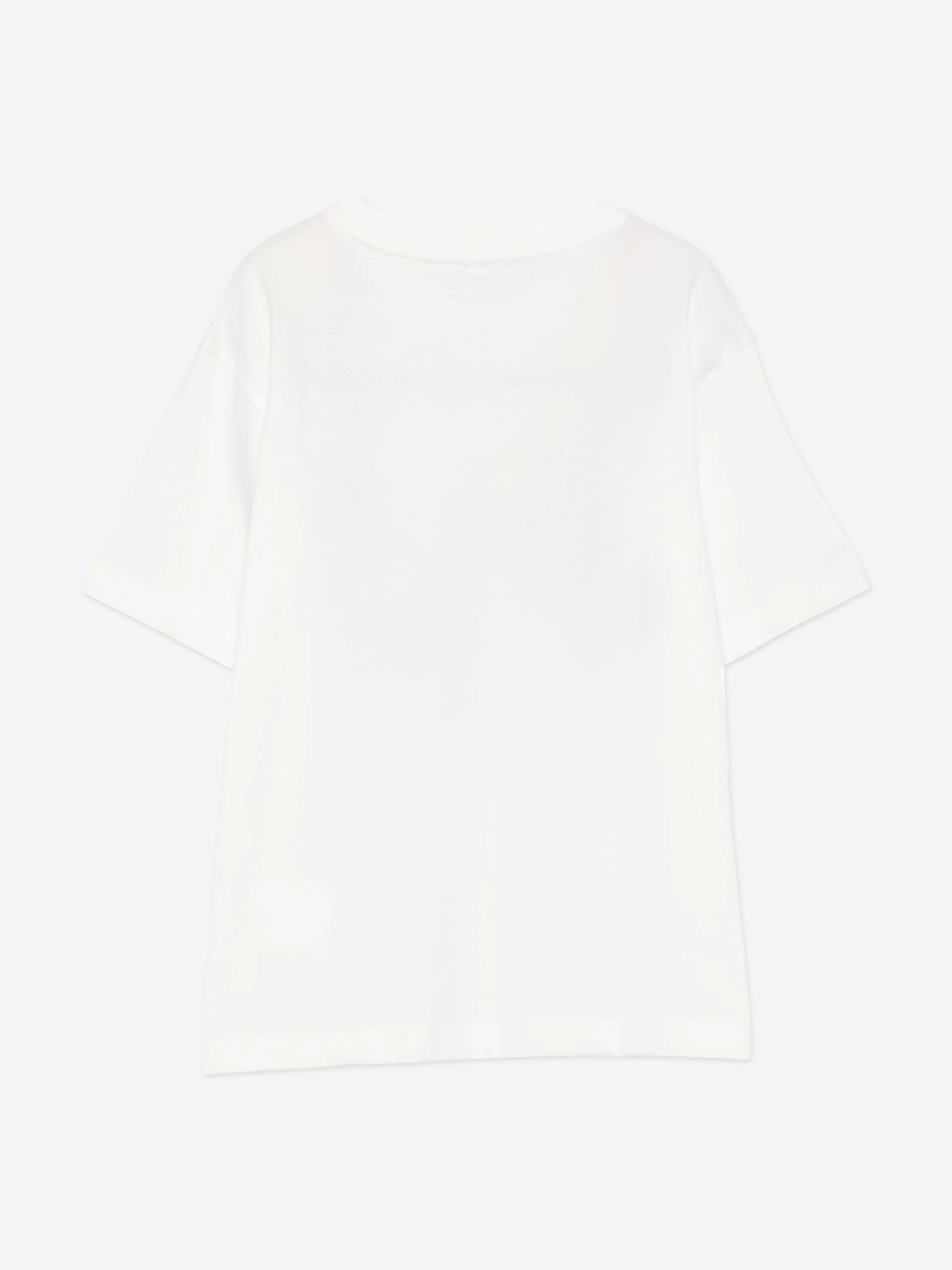 Stella McCartney Girls Rainbow Shoes T-Shirt in Ivory