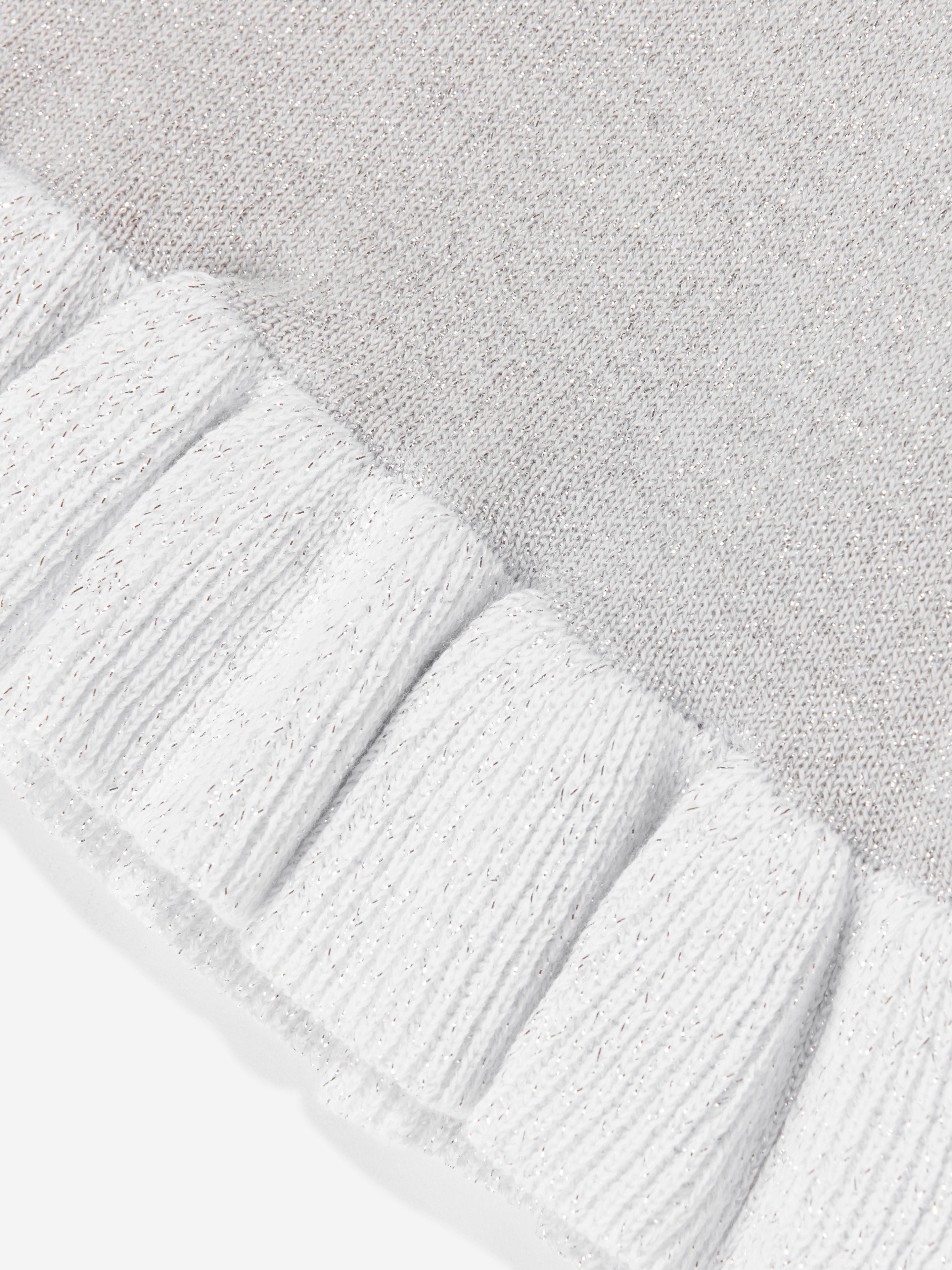 Stella McCartney Girls Swan Cardigan in Silver