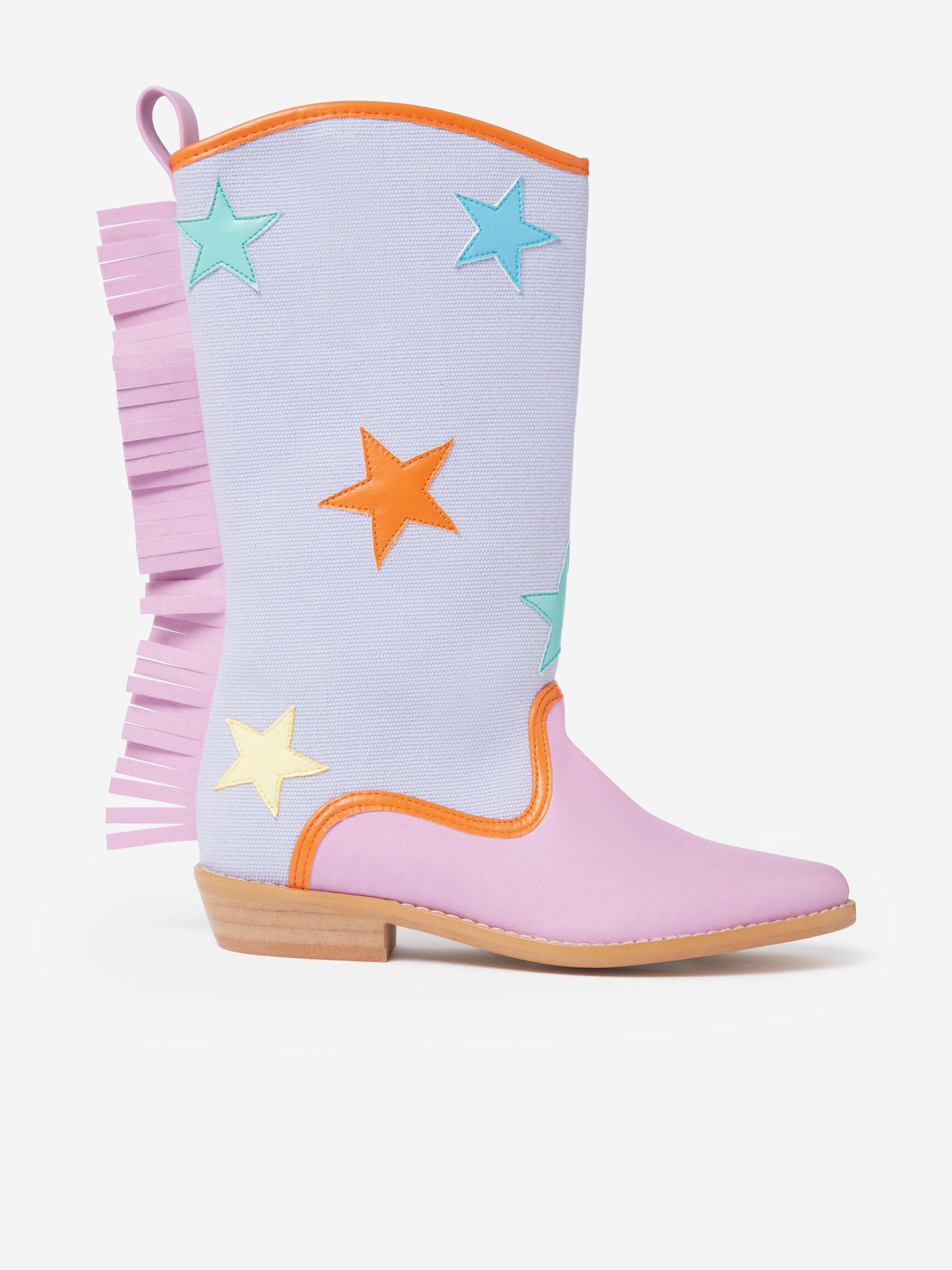 Stella McCartney Girls Cowboy Boots in Purple