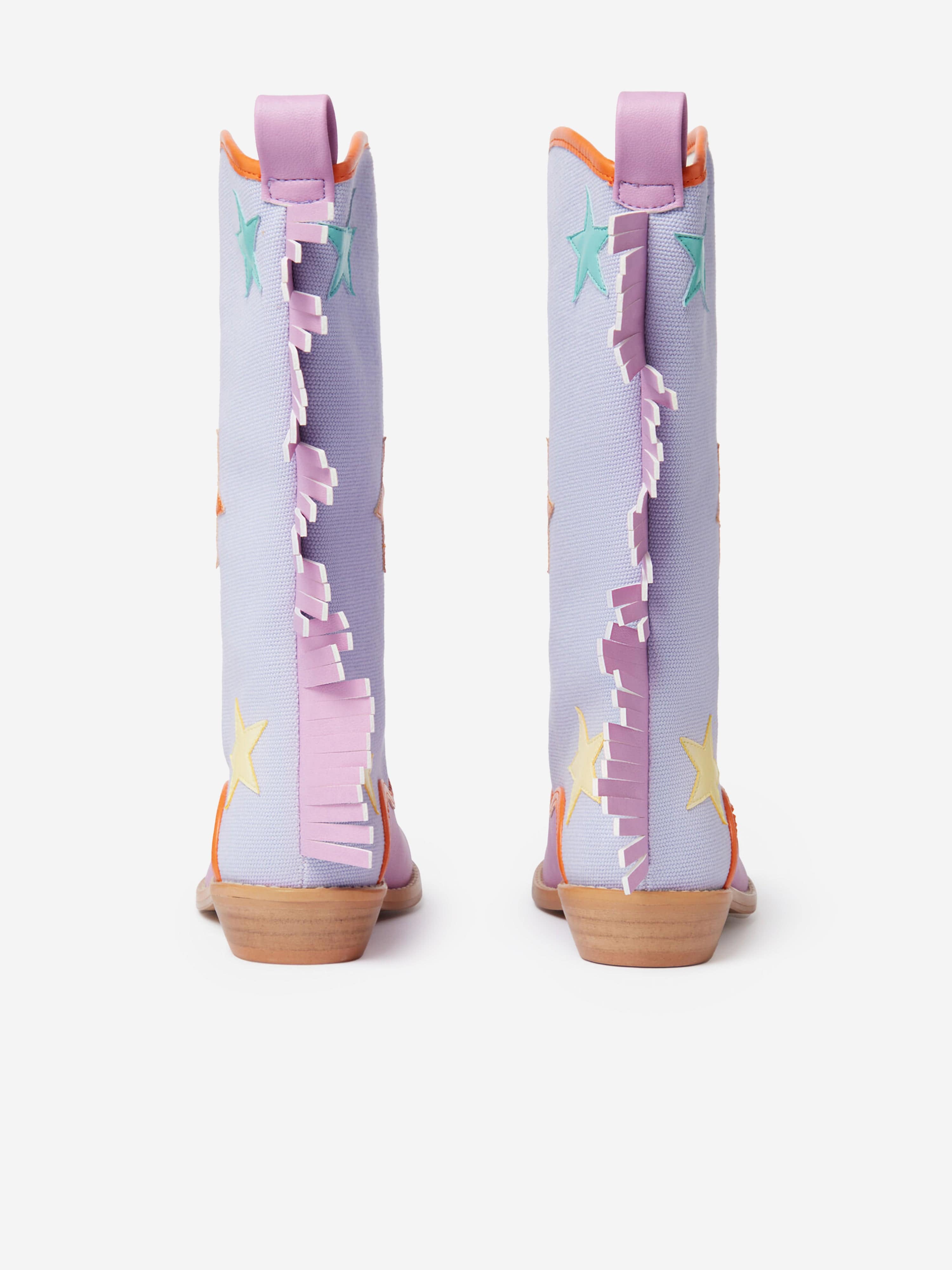 Stella McCartney Girls Cowboy Boots in Purple