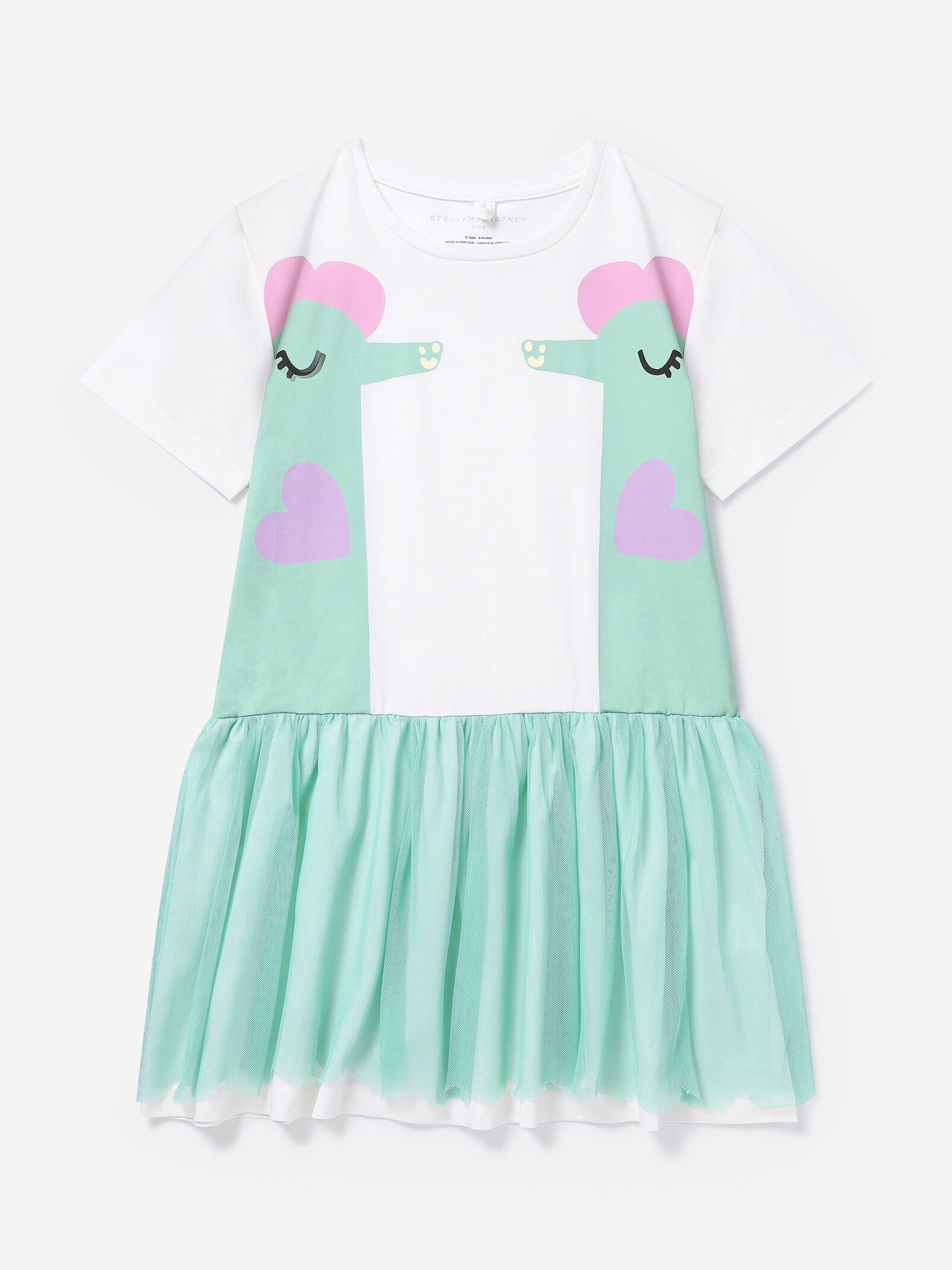 Stella McCartney Baby Girls Seahorses Jersey Dress in Ivory