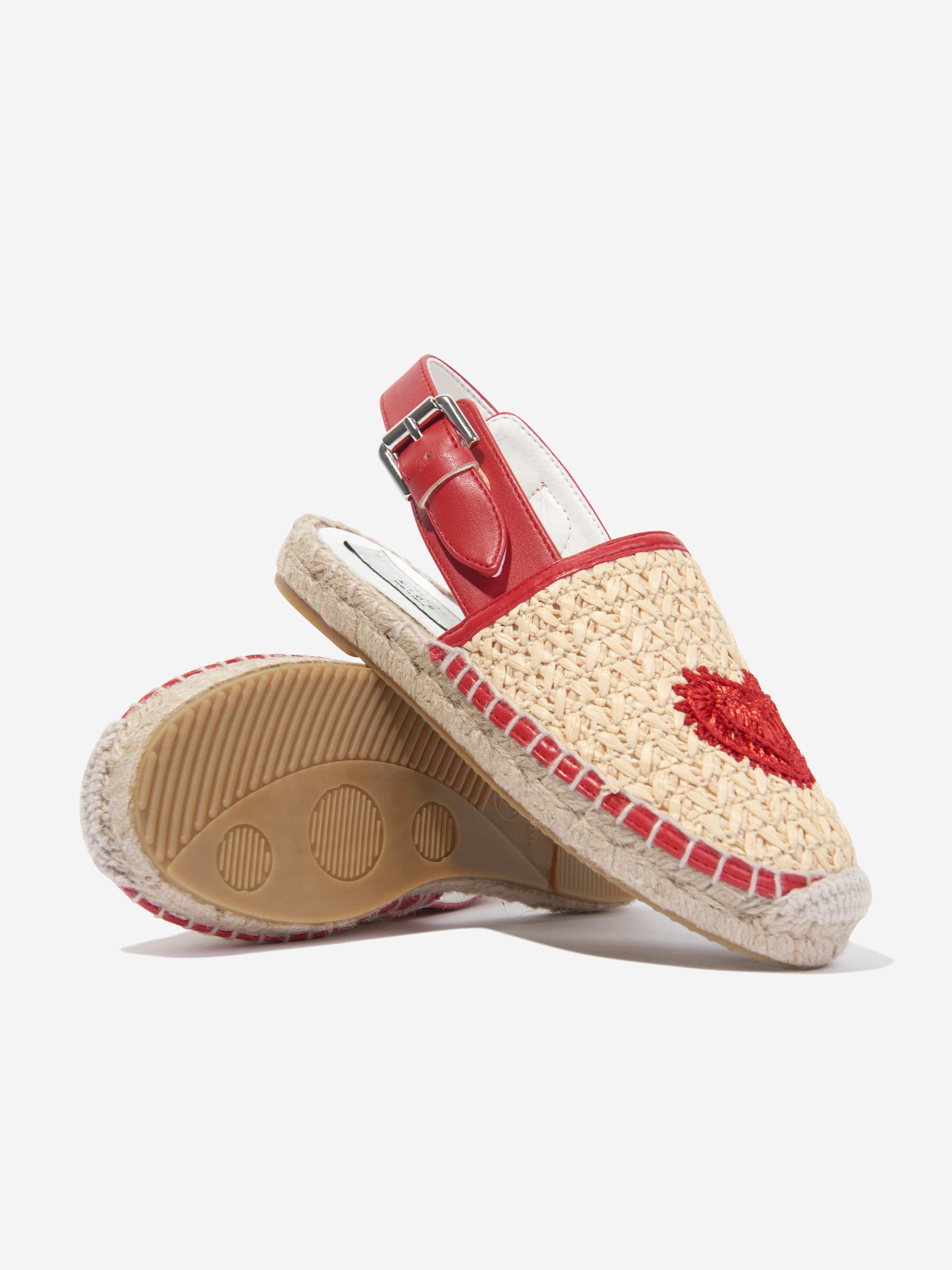 Stella McCartney Girls Heart Espadrilles in Beige