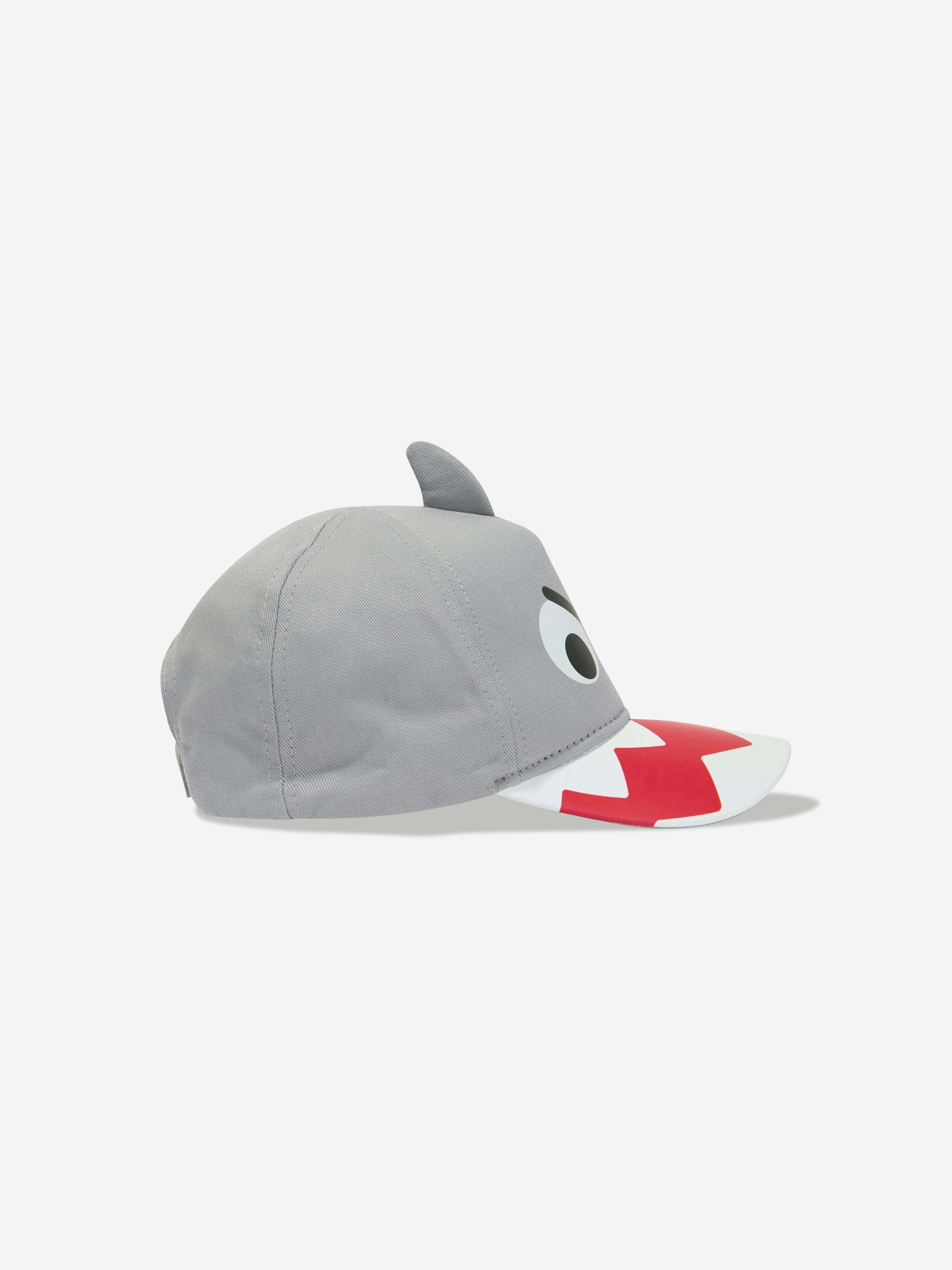 Stella McCartney Boys Shark Cap in Grey