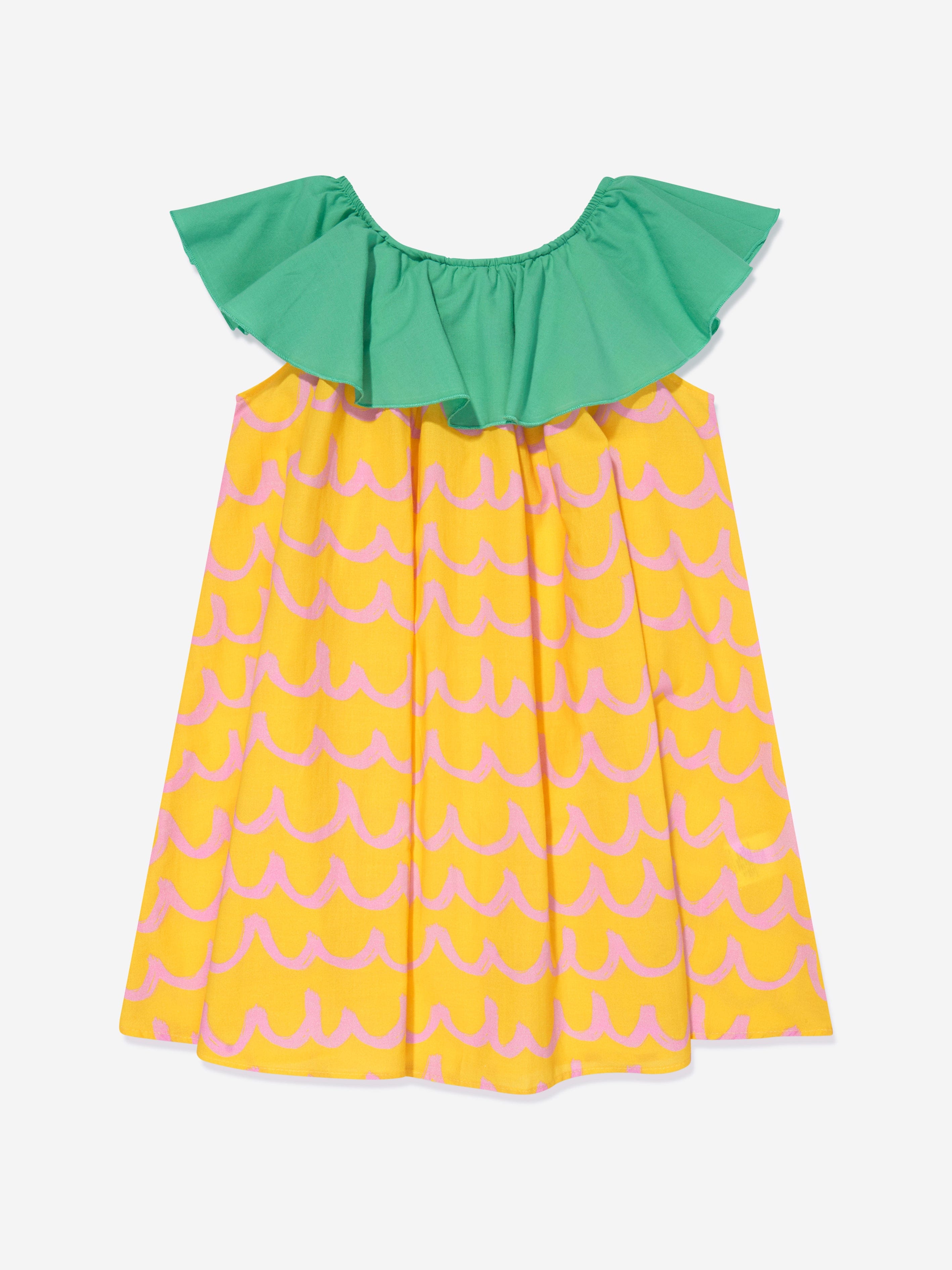 Stella McCartney Girls Pineapple Dress in Yellow