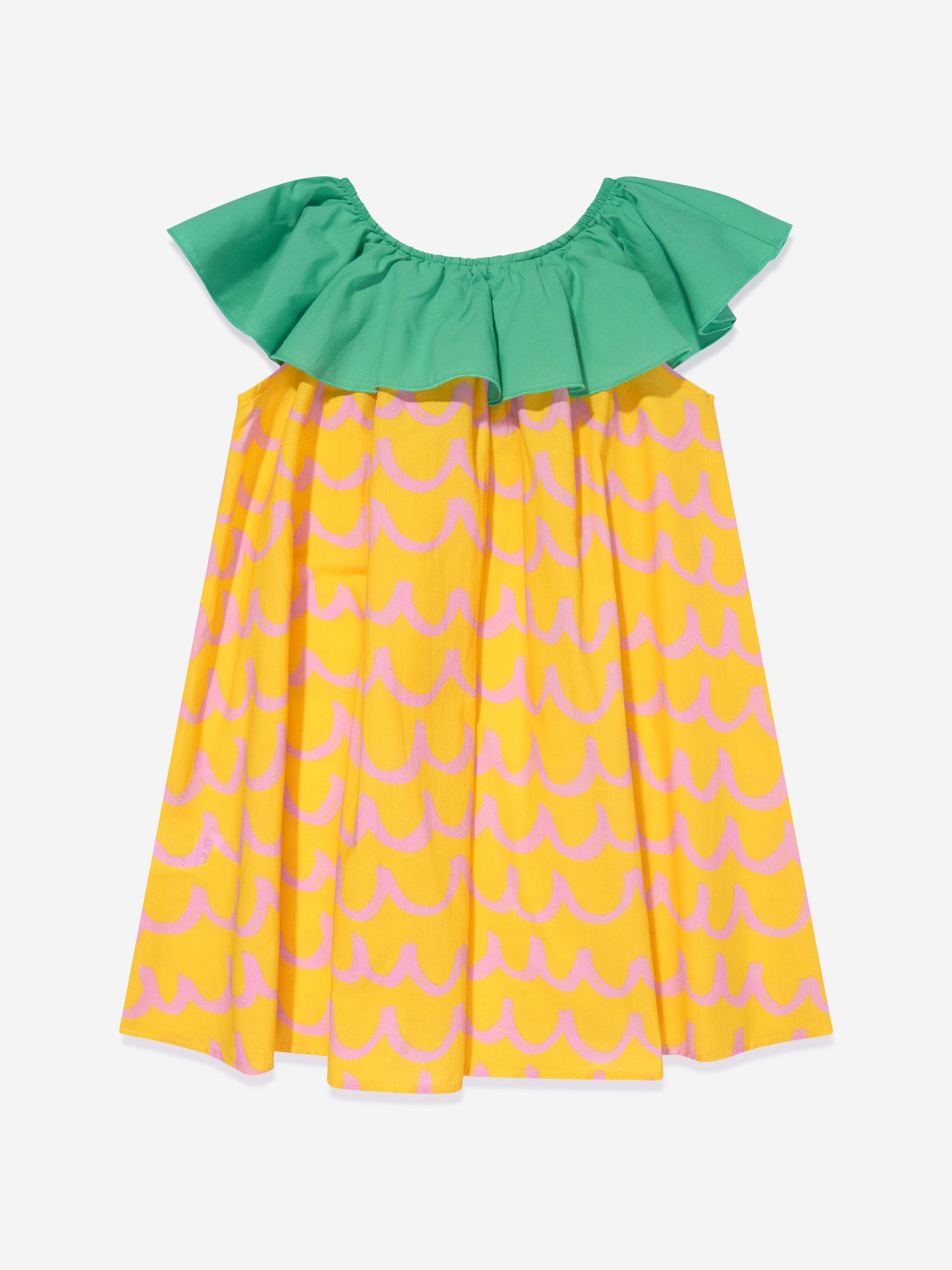 Stella McCartney Girls Pineapple Dress in Yellow