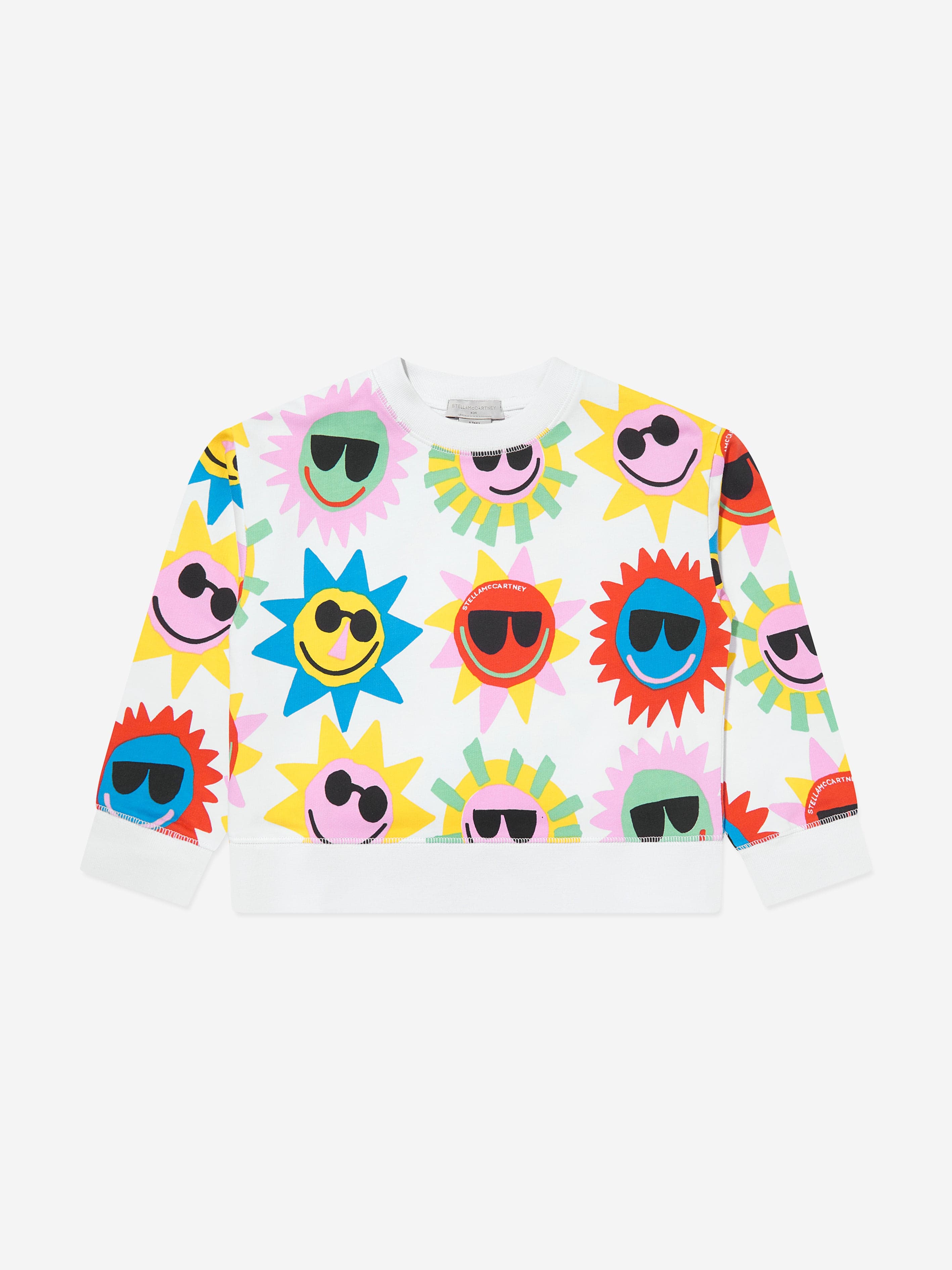 Stella McCartney Girls Sunshine Sweatshirt in White