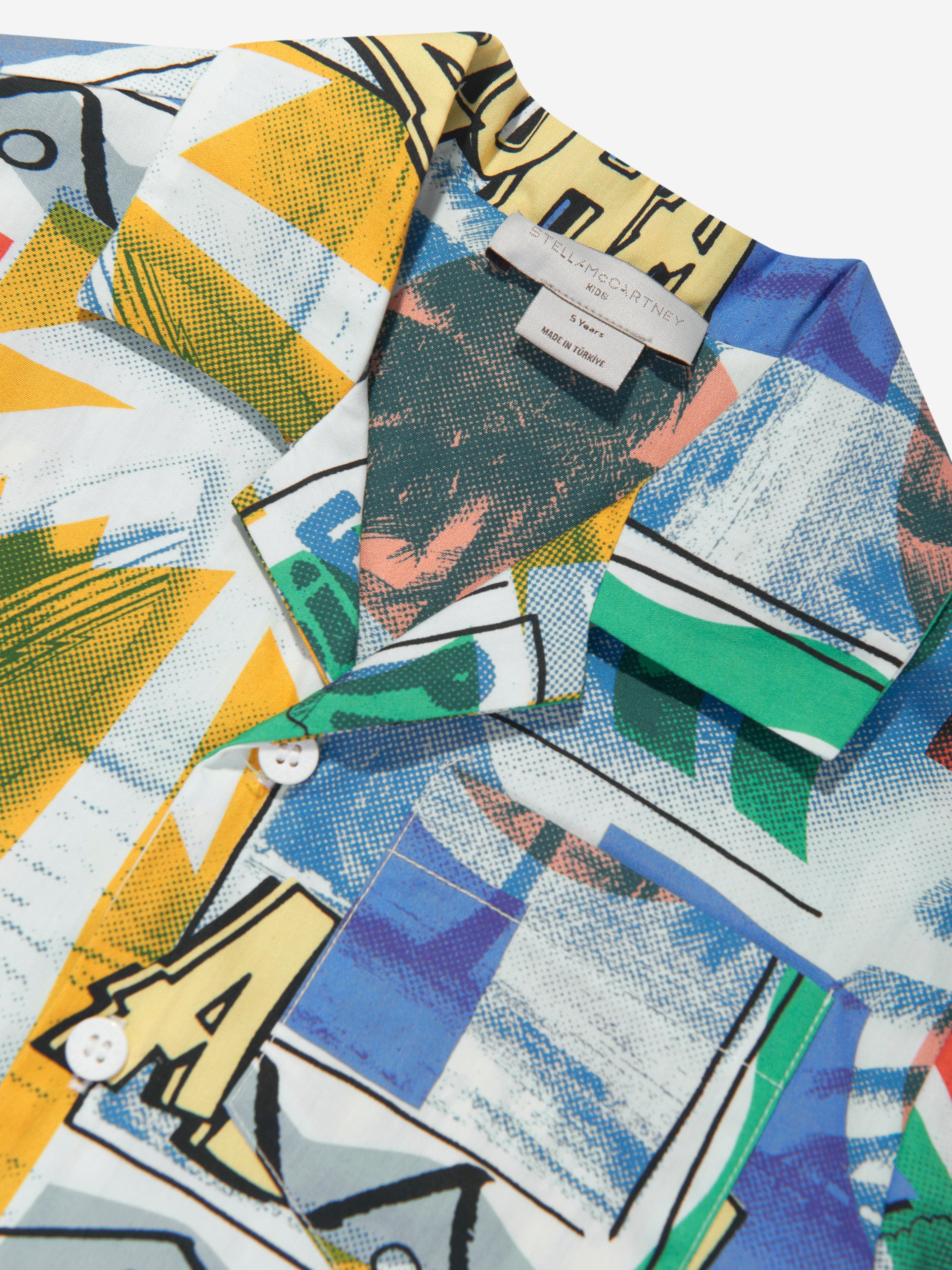 Stella McCartney Boys Surfers Shirt in Multicolour