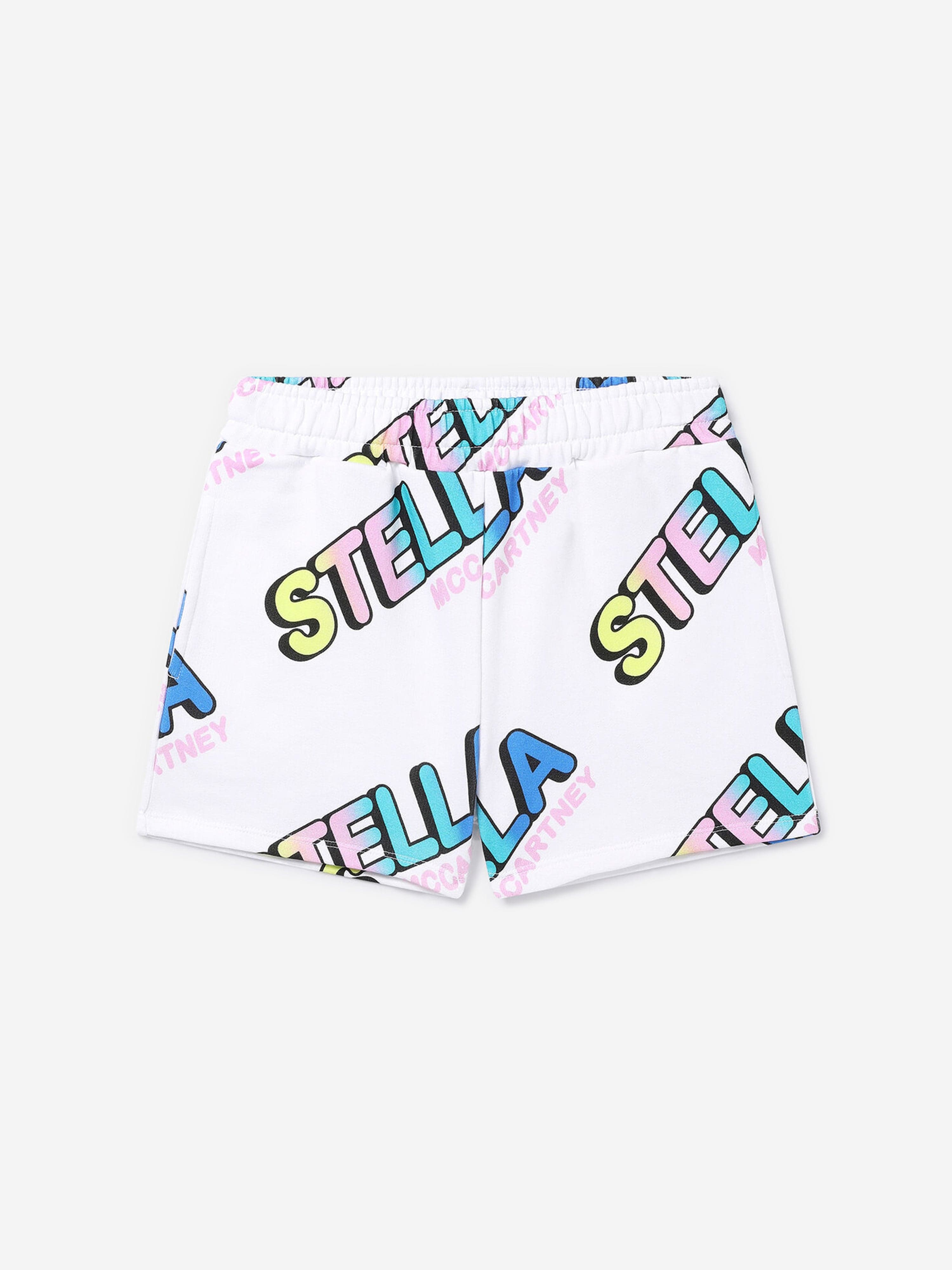 Stella McCartney Girls Logo Shorts in White