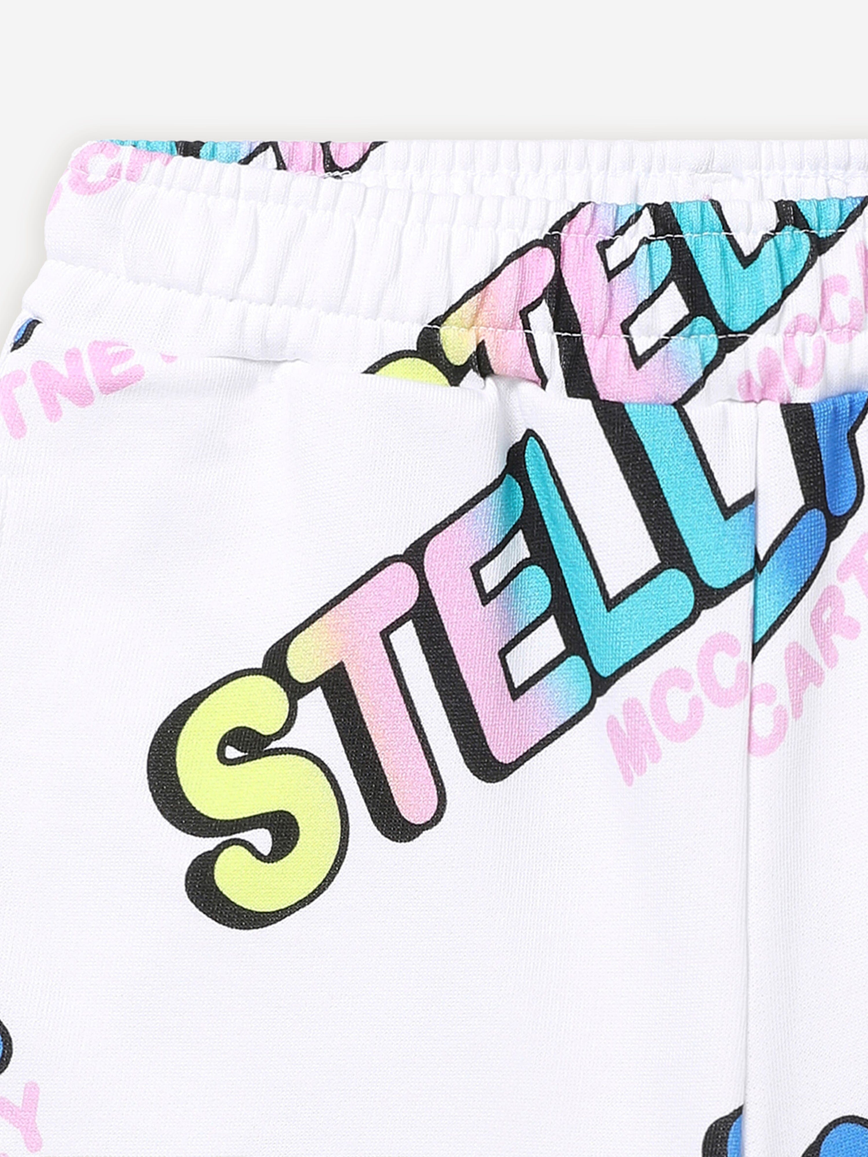 Stella McCartney Girls Logo Shorts in White