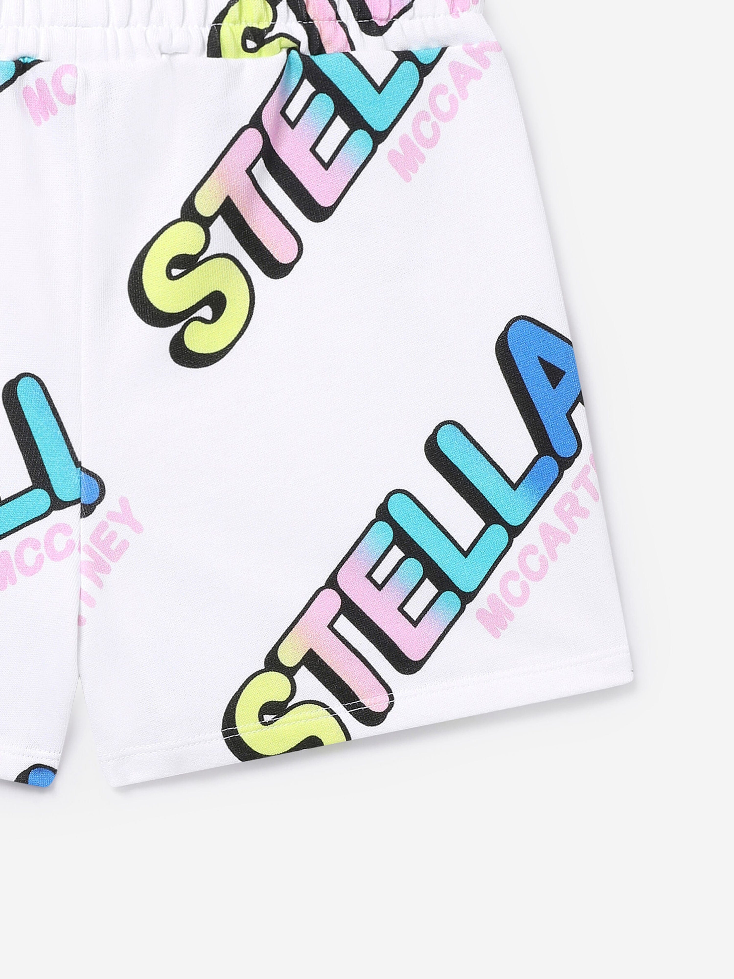 Stella McCartney Girls Logo Shorts in White