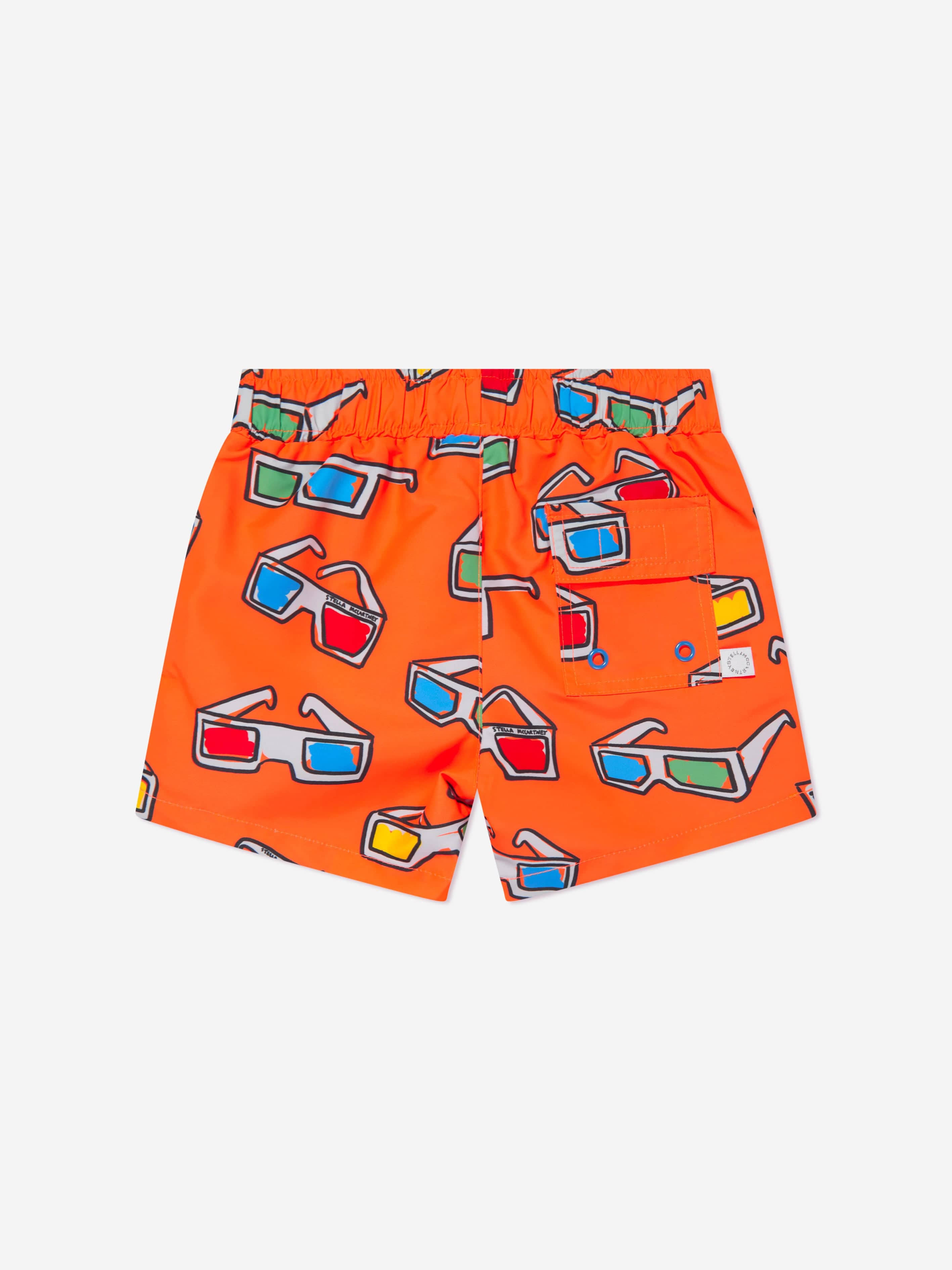 Stella McCartney Baby Boys Sunglasses Swim Shorts in Orange