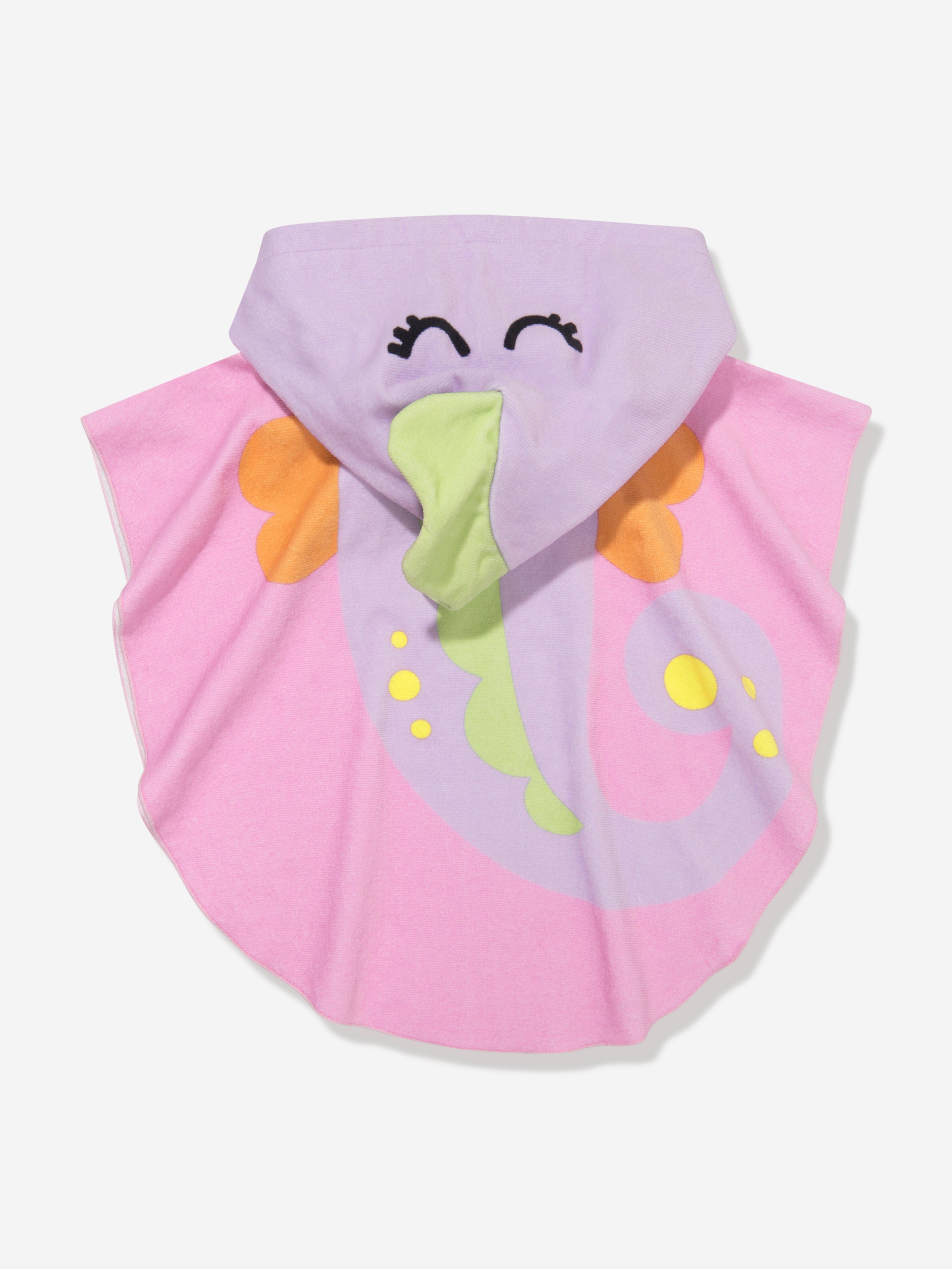 Stella McCartney Girls Mermaid Hooded Towel in Purple