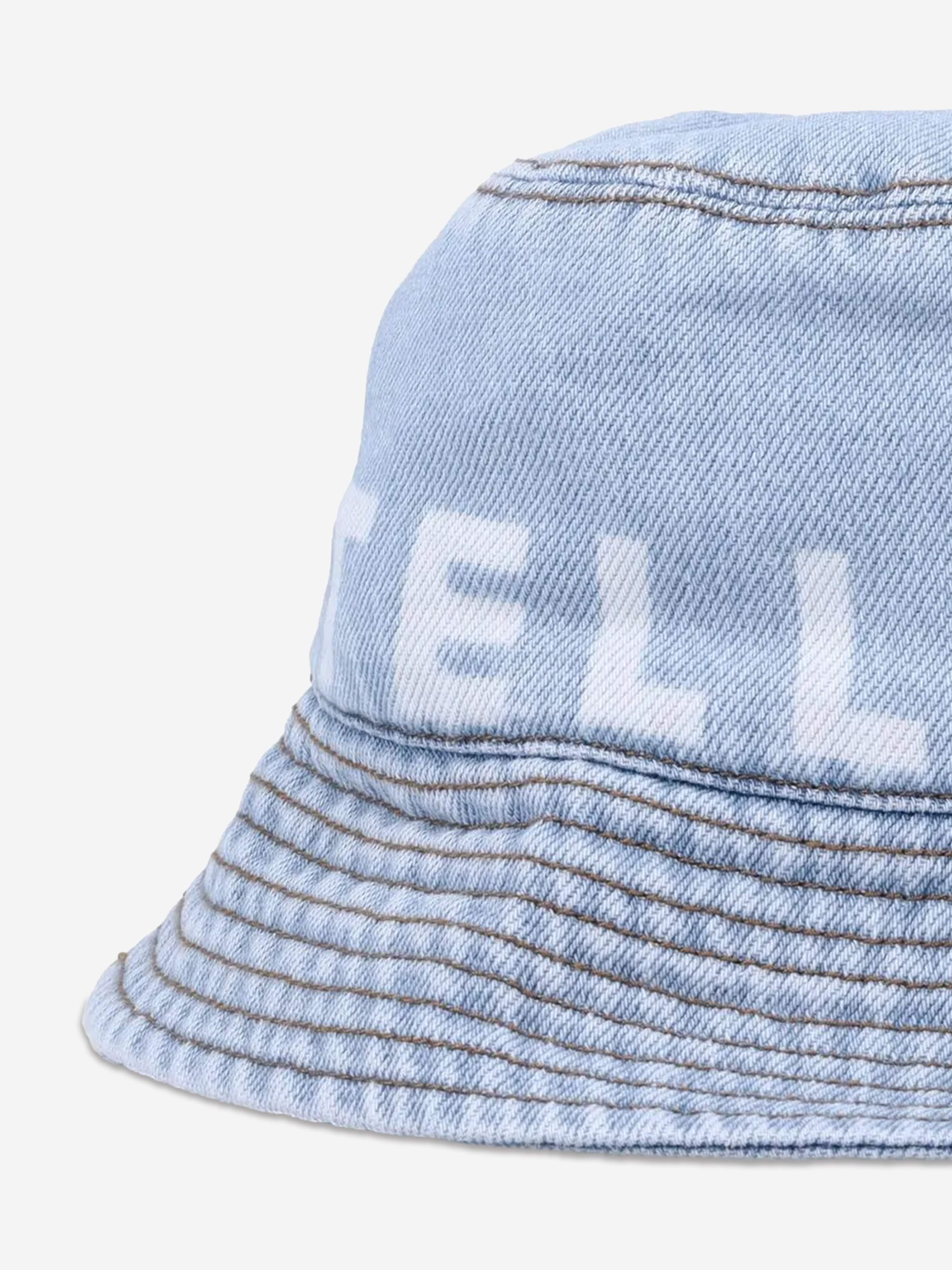 Stella McCartney Boys Denim Bucket Hat in Blue