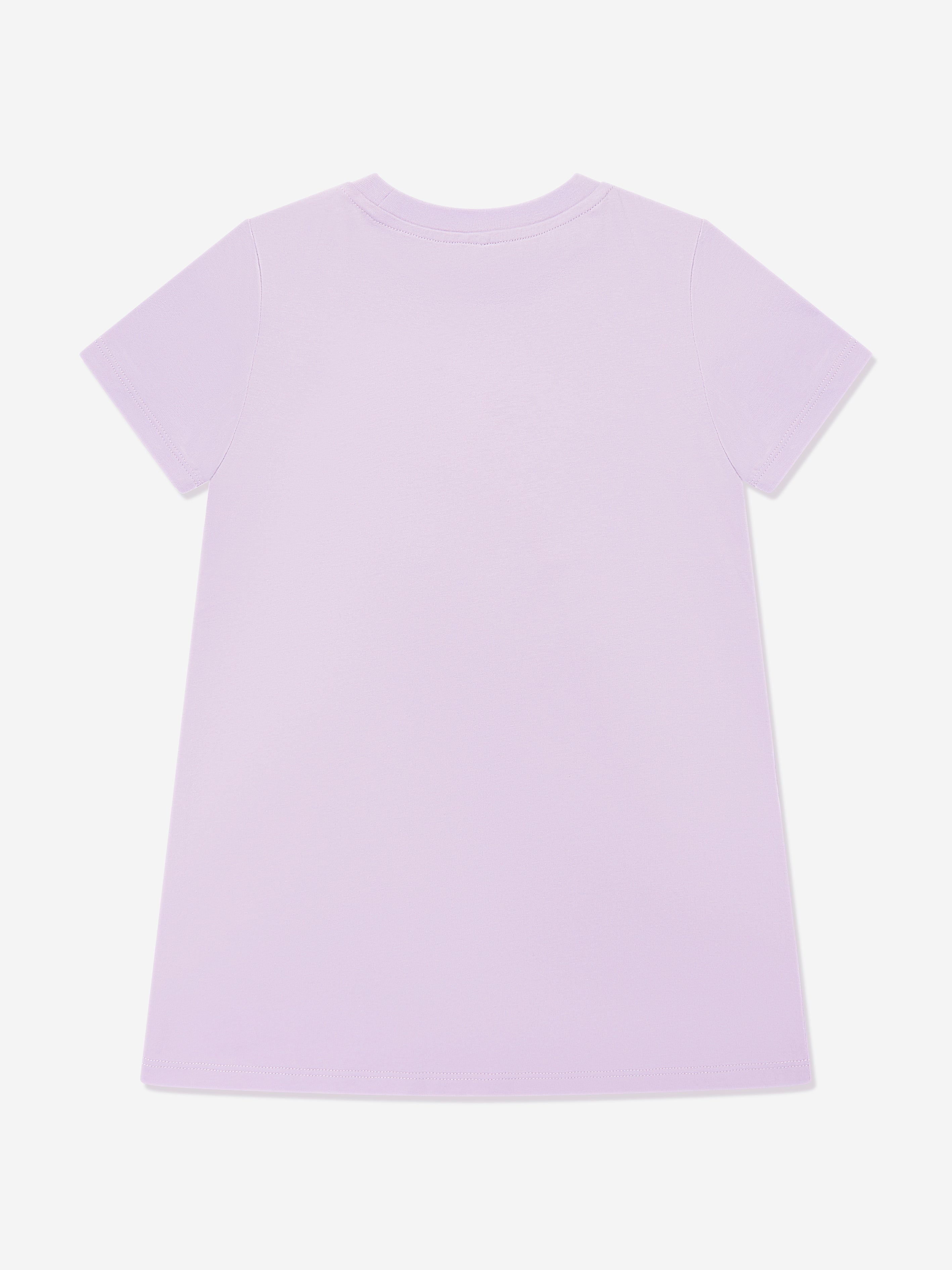 Stella McCartney Girls Fringed Star Jersey Dress in Purple