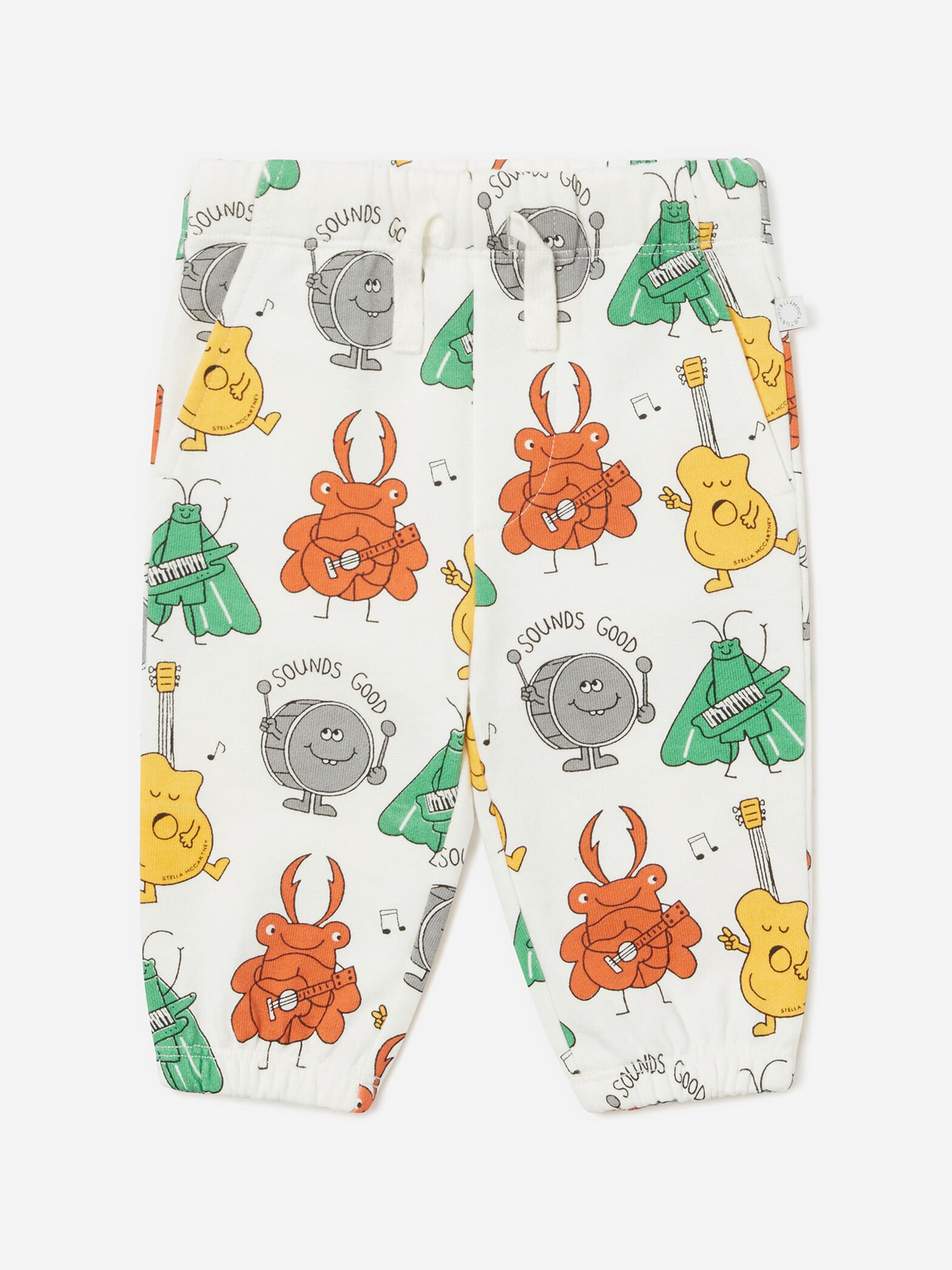 Stella McCartney Baby Boys Sounds Good Joggers in Ivory