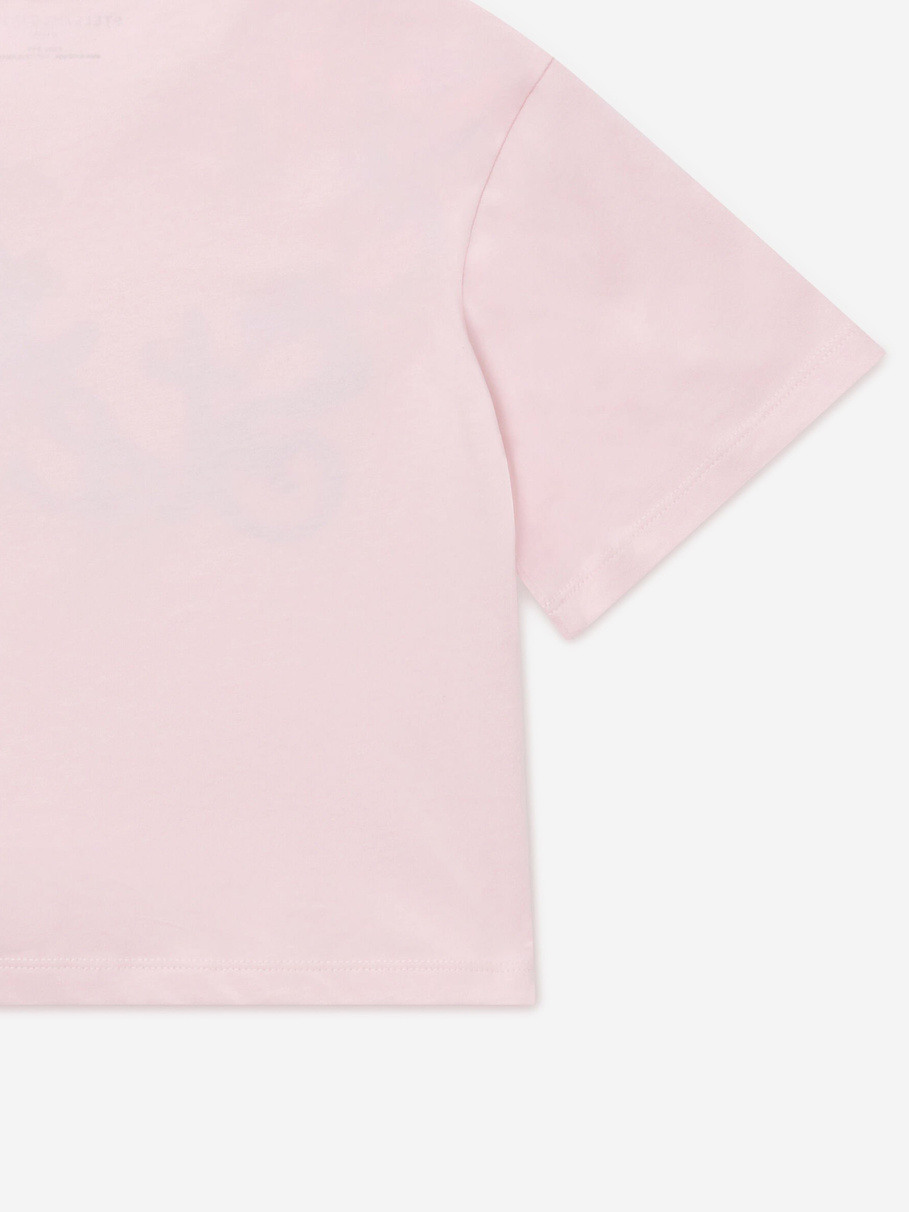 Stella McCartney Girls Flower Logo T-Shirt in Pink
