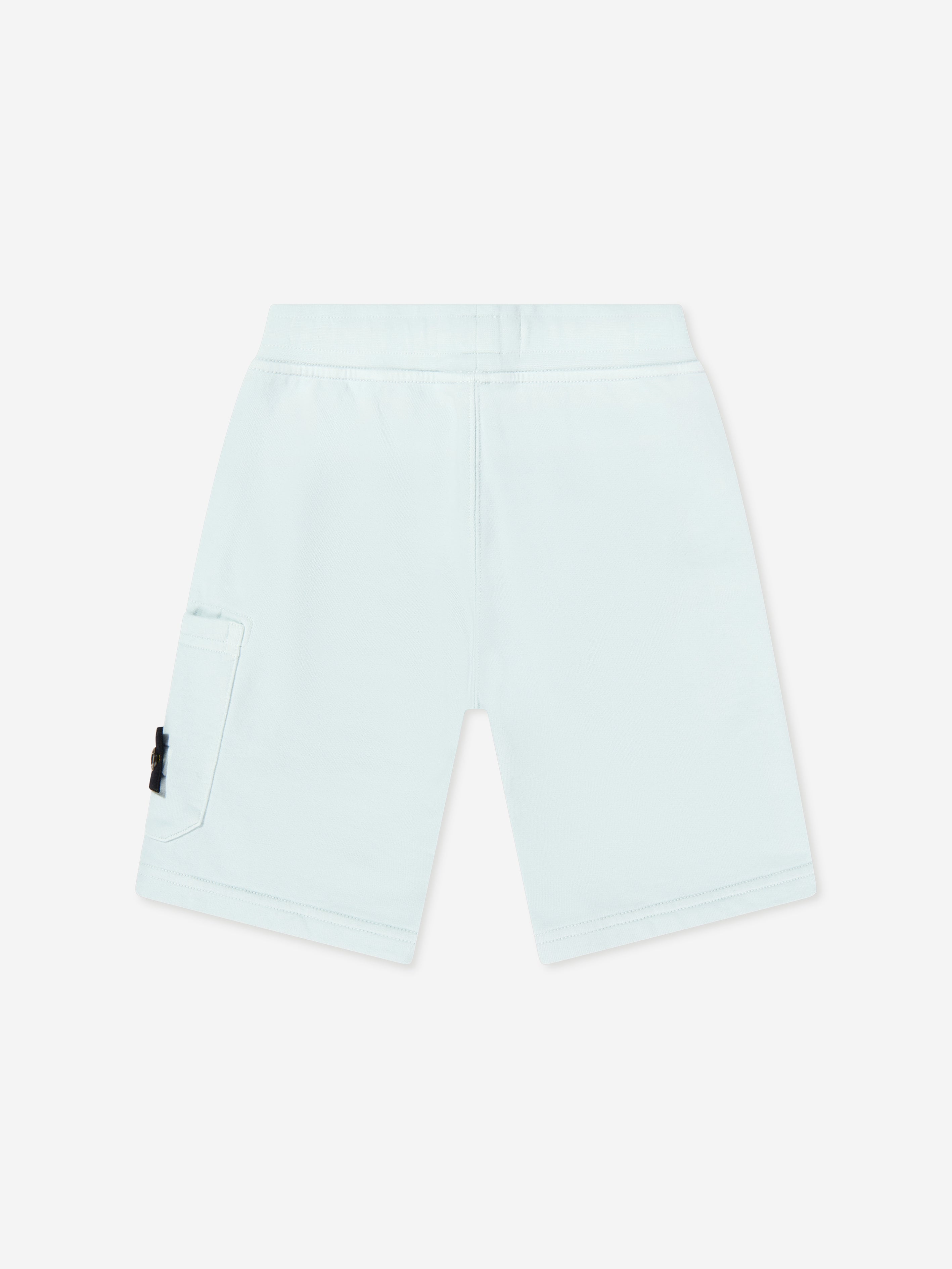 Stone Island Boys Logo Pocket Shorts in Blue