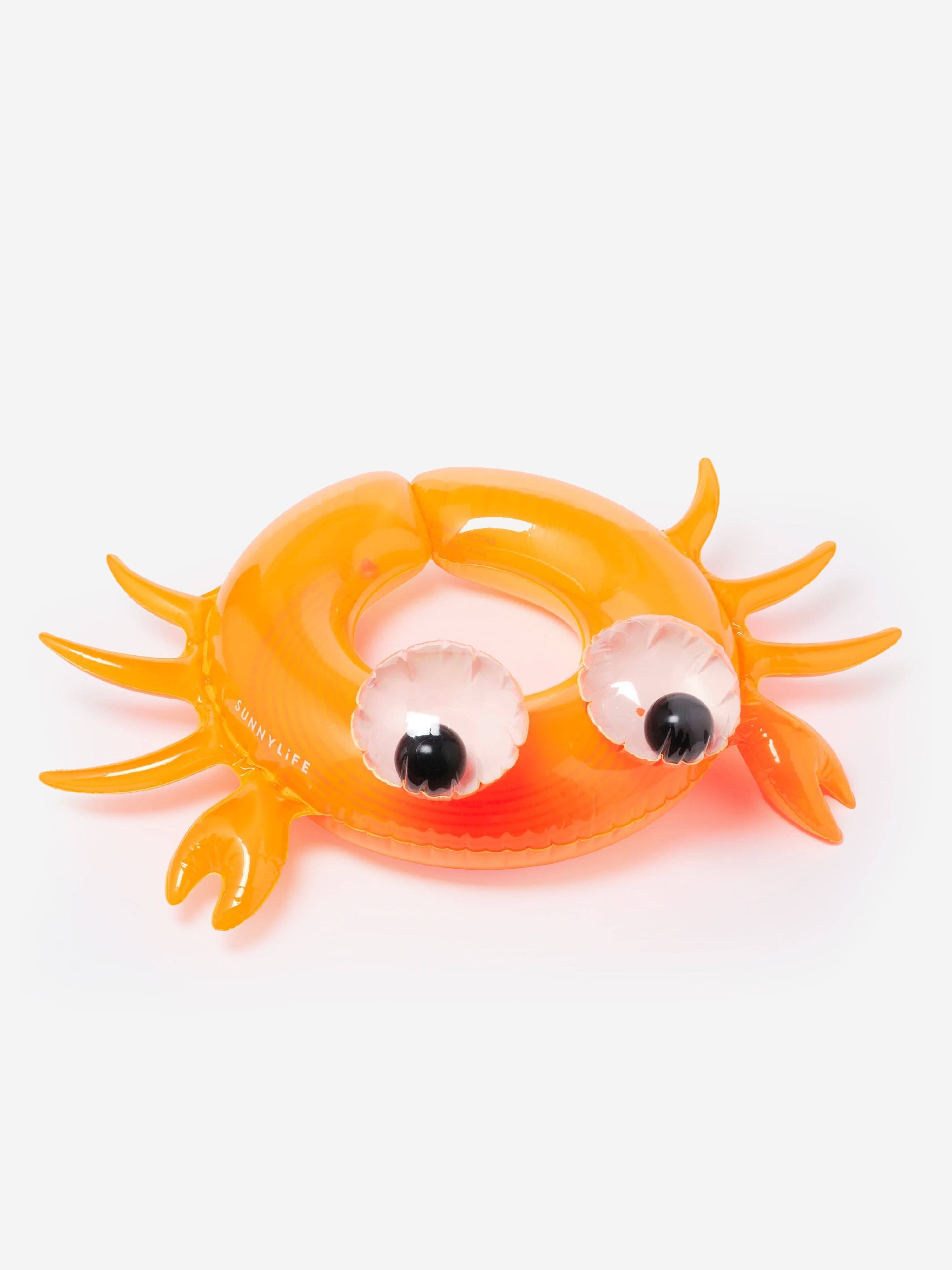 Sunnylife Kids Sonny The Sea Creature Kiddy Pool Ring in Orange