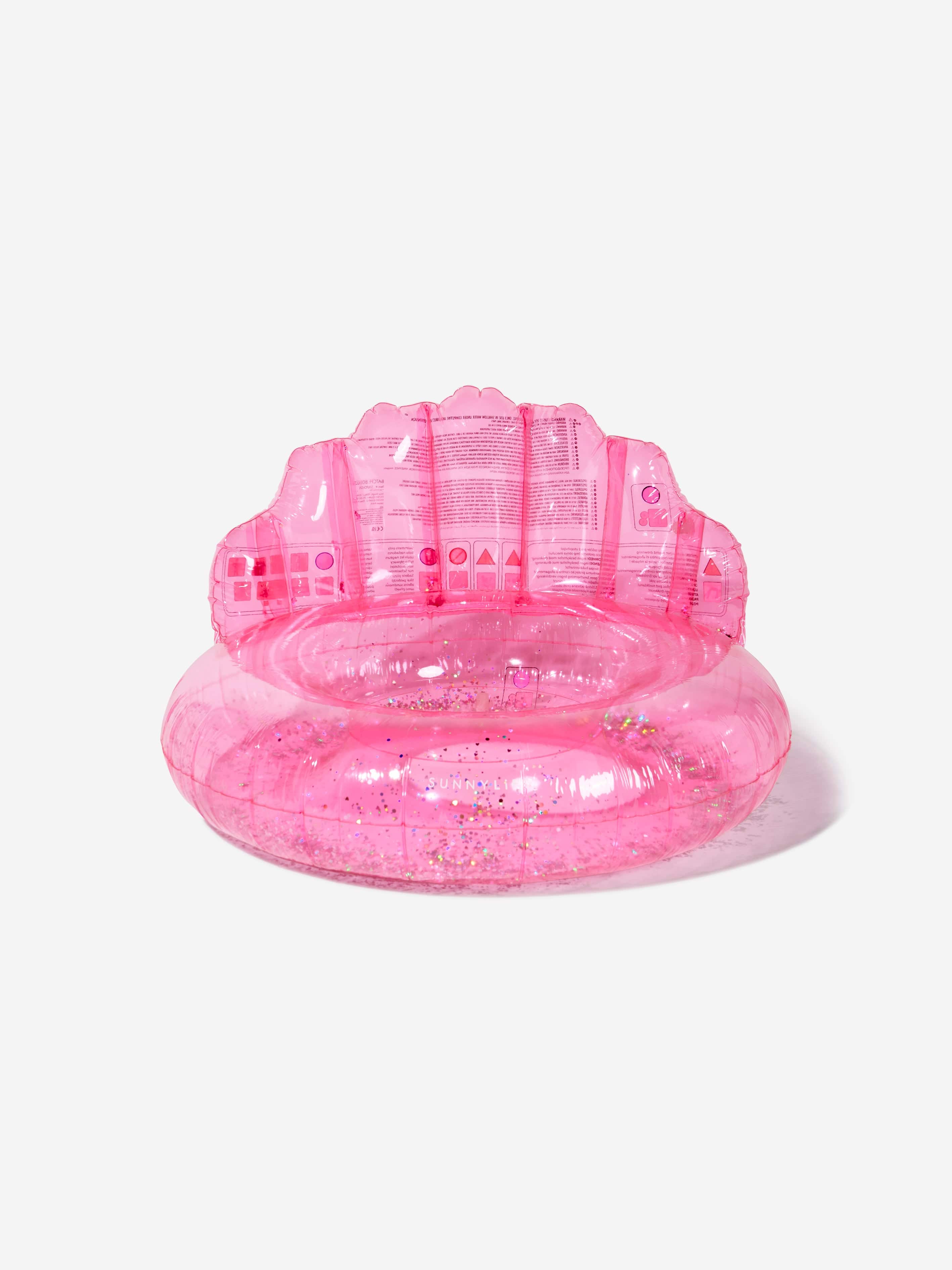 Sunnylife Girls Shell Luxe Pool Ring in Pink