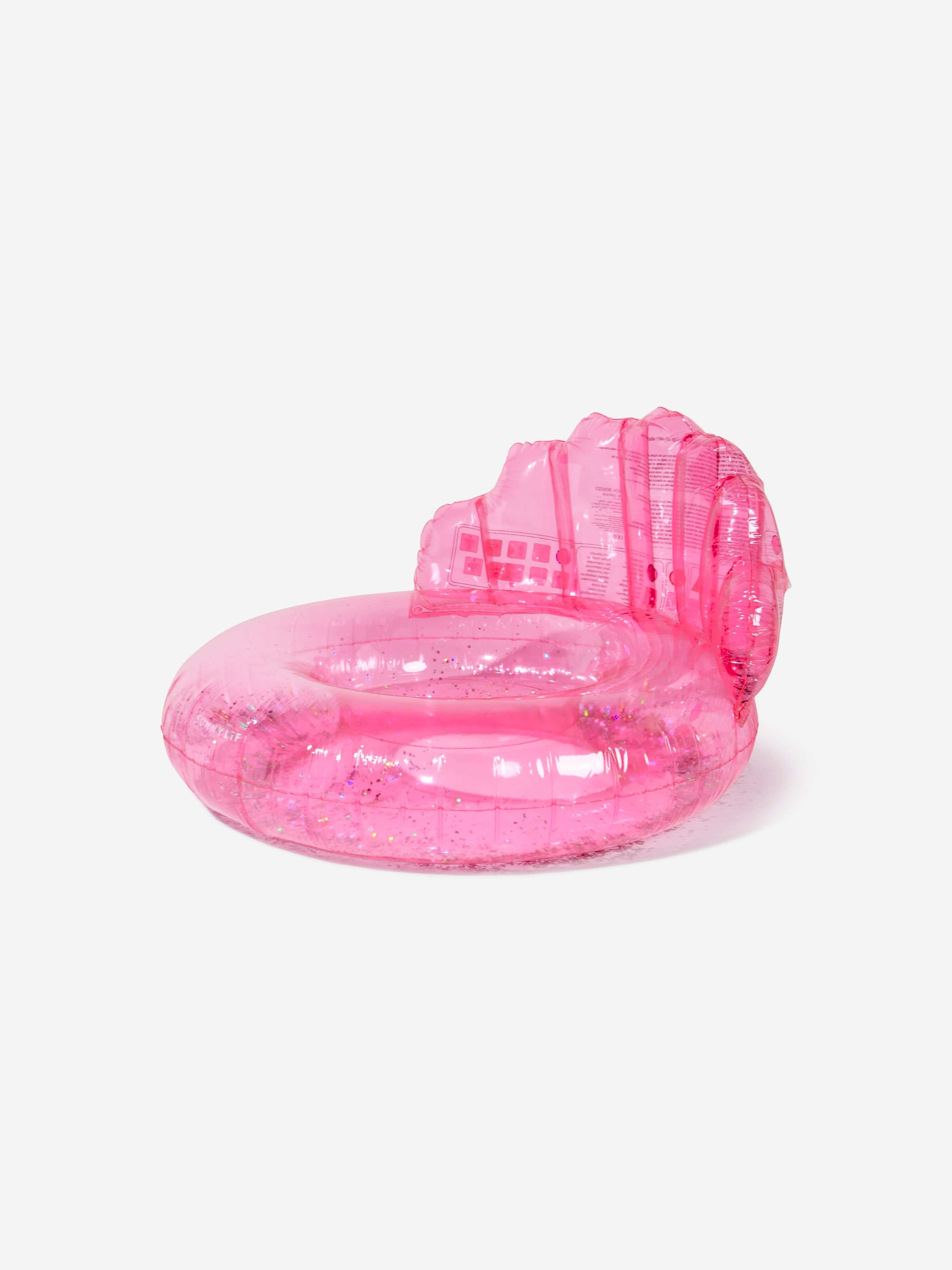 Sunnylife Girls Shell Luxe Pool Ring in Pink