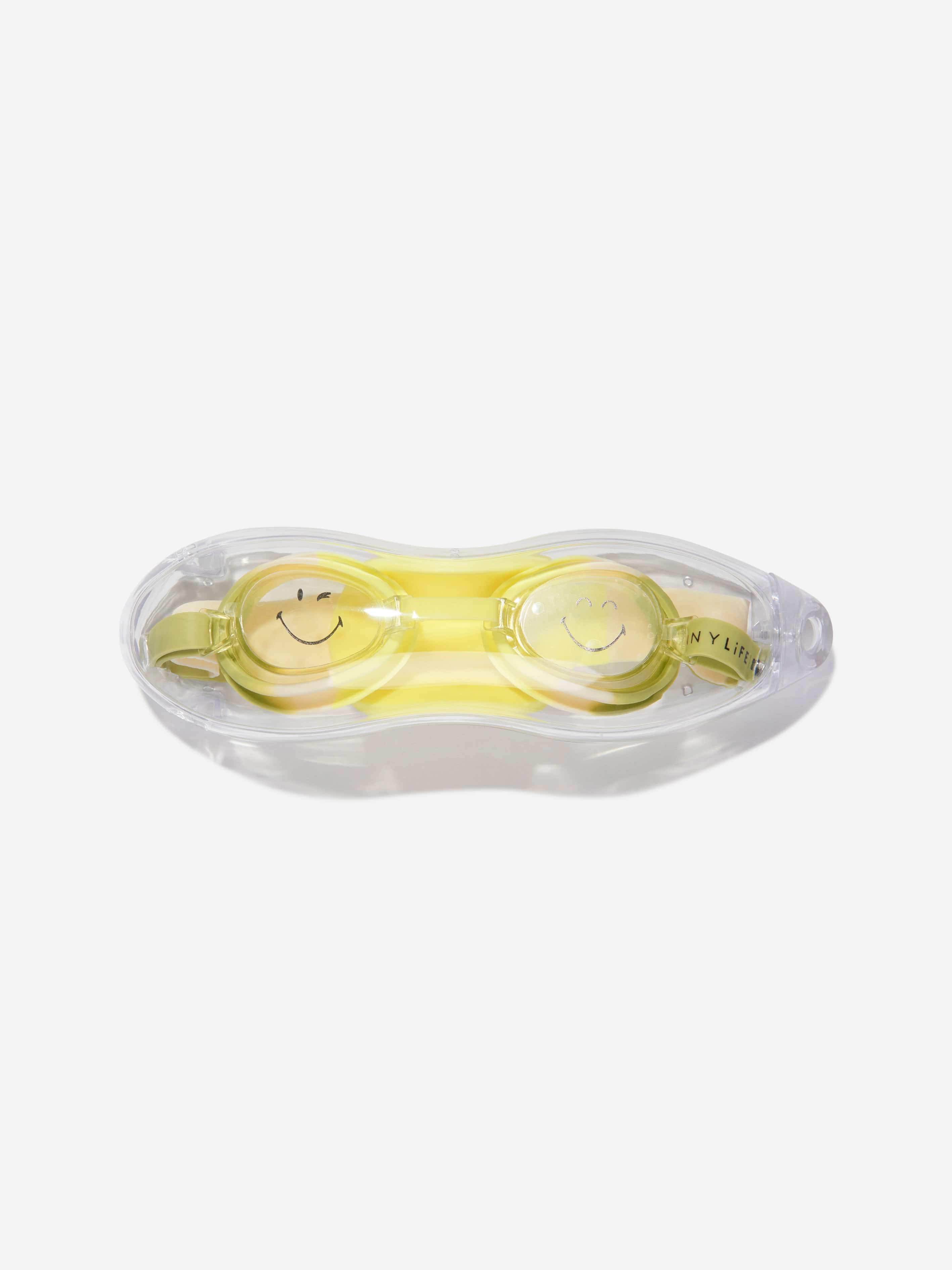 Sunnylife Kids Smiley World Mini Swim Goggles in Yellow