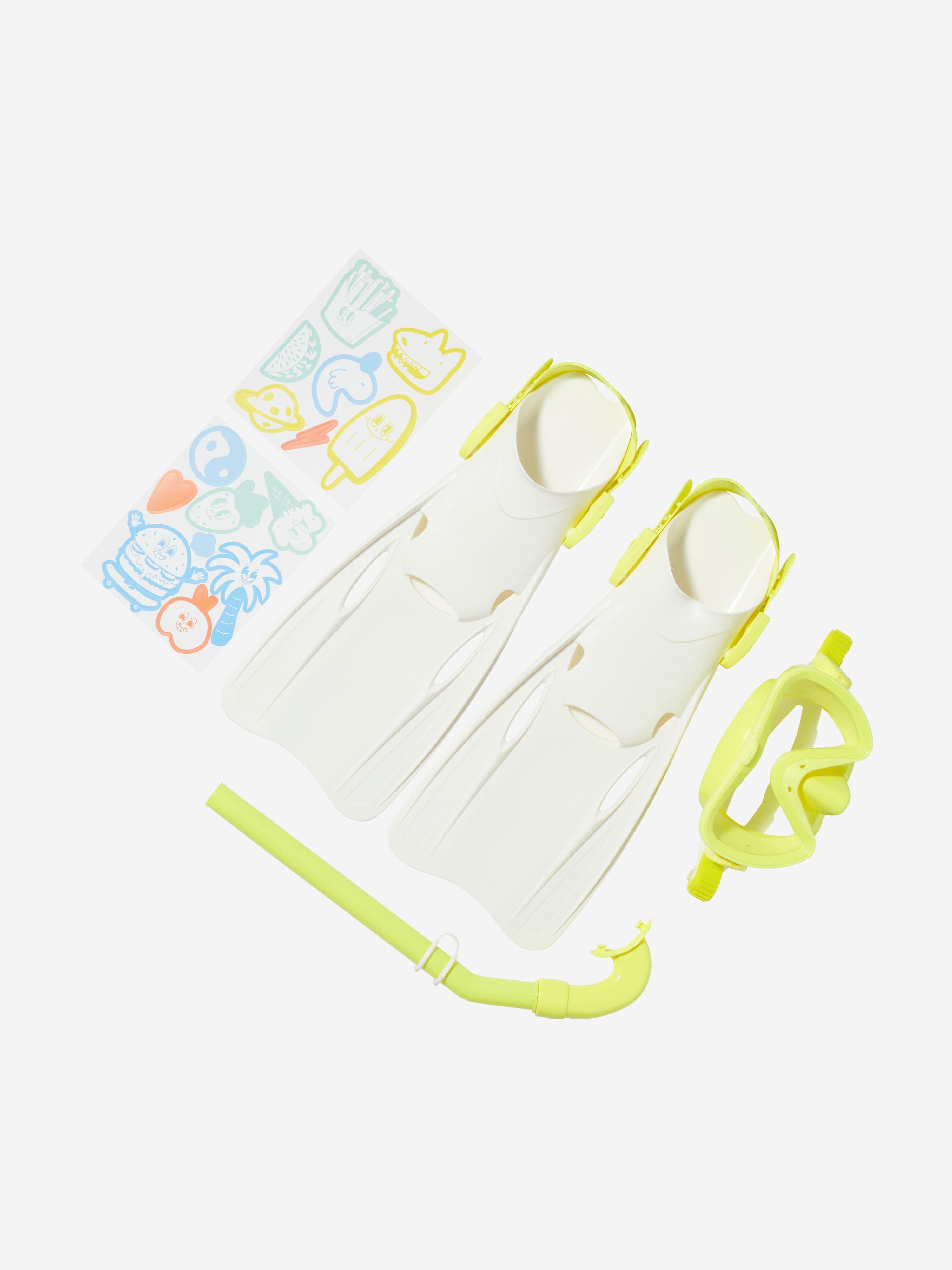 Sunnylife Kids Medium Snorkel Set in Yellow (38cm)