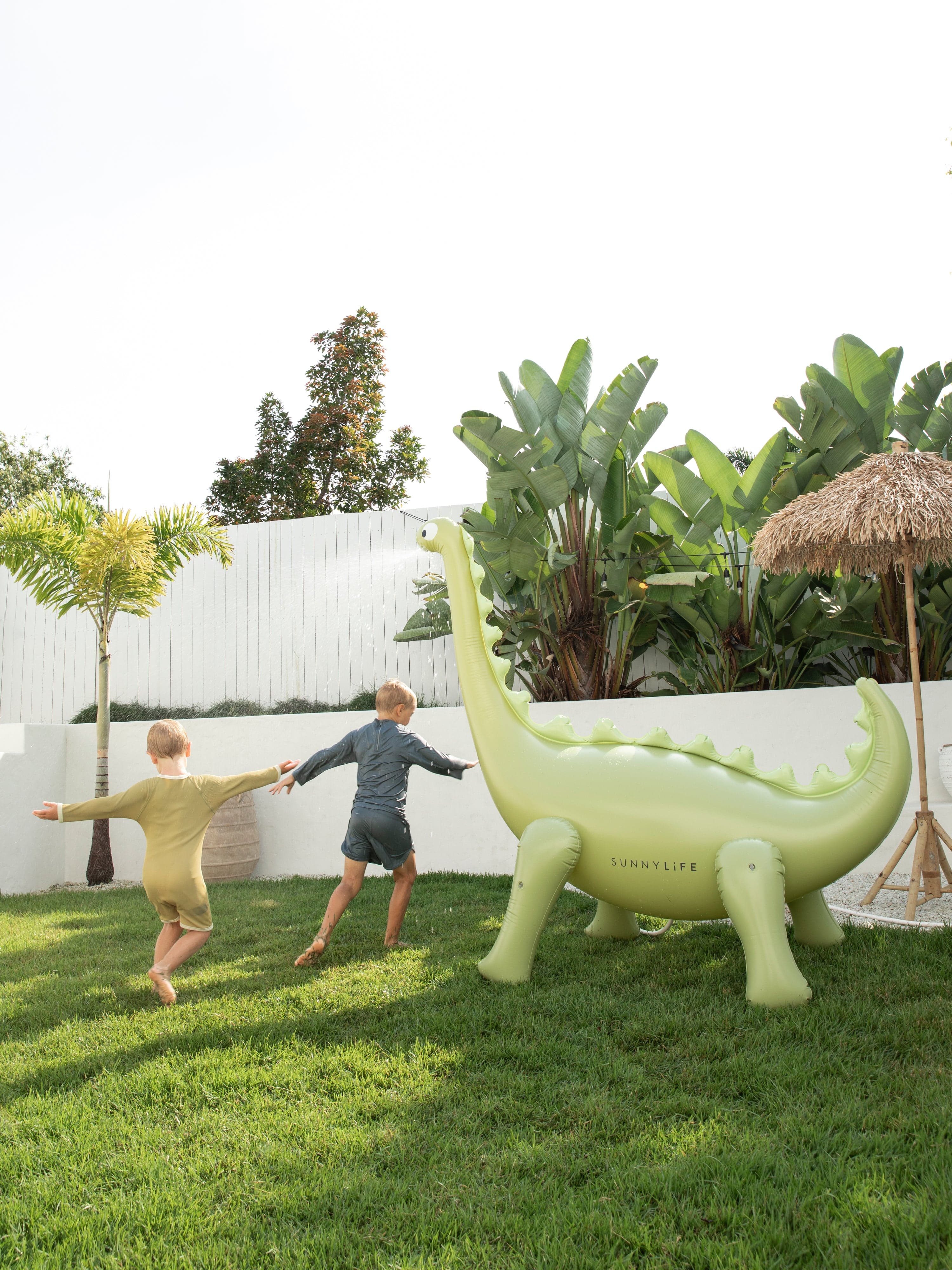 Sunnylife Kids Into the Wild Dino Giant Sprinkler in Green (200cm)