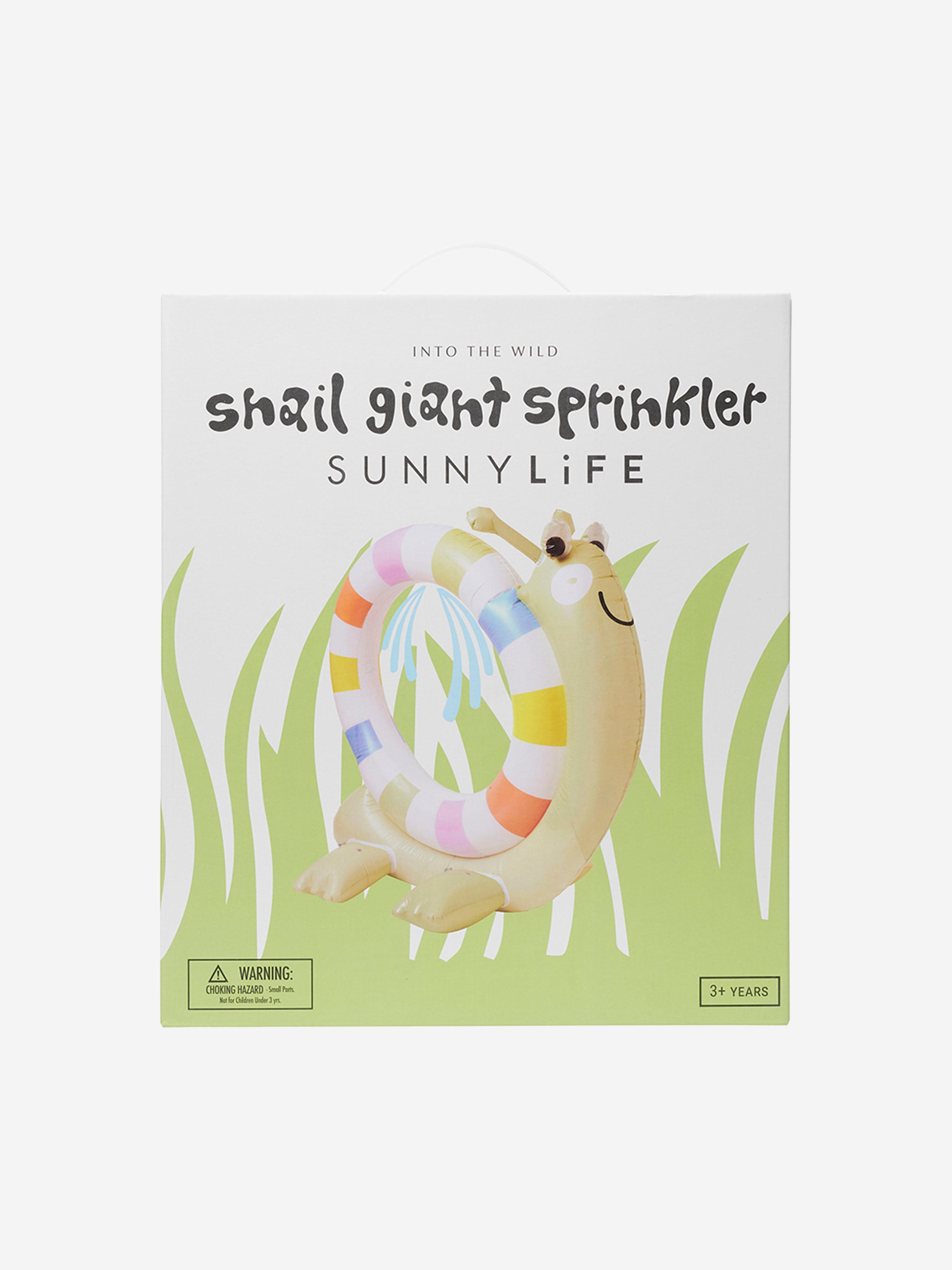 Sunnylife Kids Into the Wild Snail Giant Sprinkler in Green (180cm)