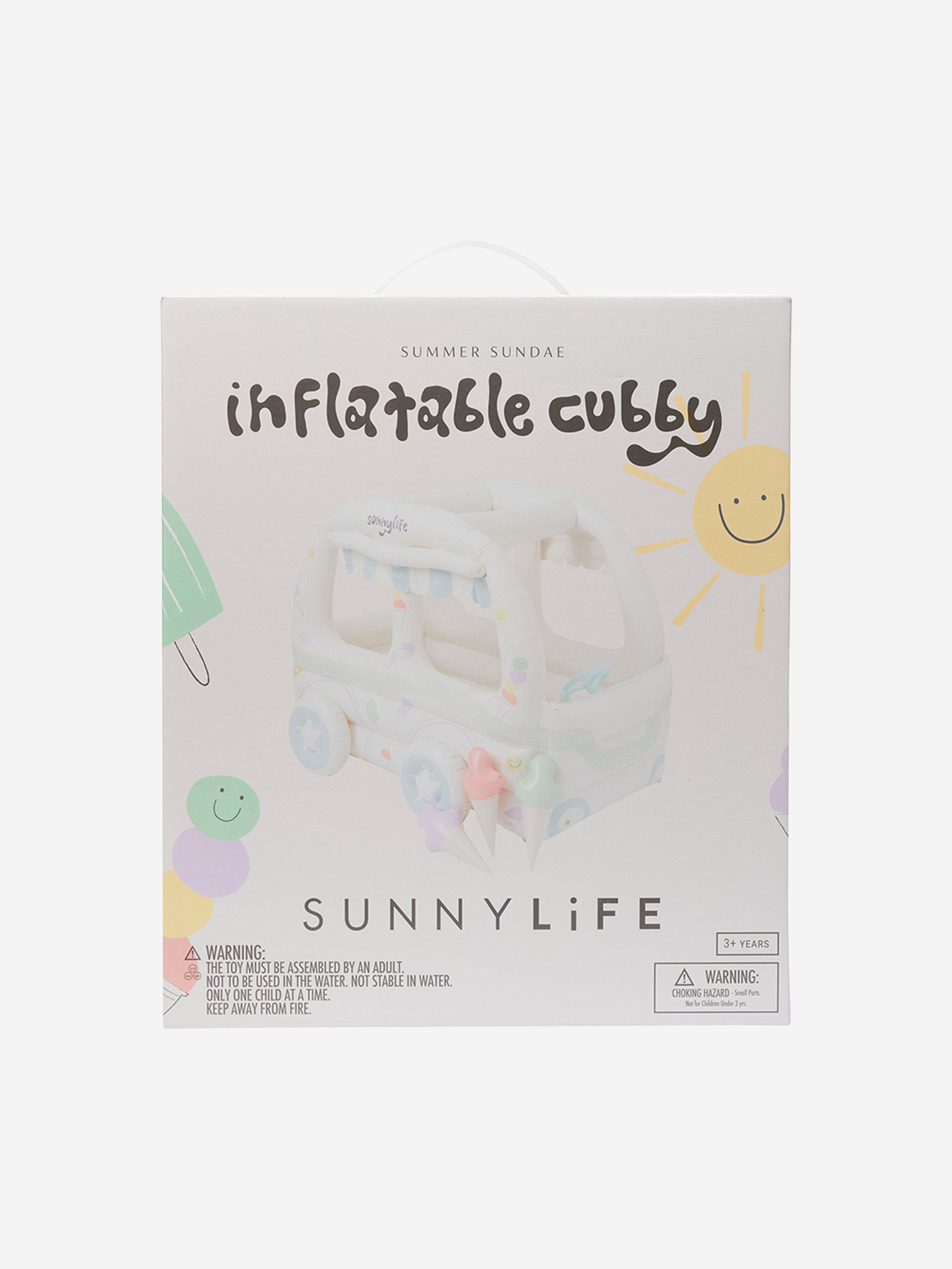 Sunnylife Kids Summer Sundae Inflatable Cubby in White (150cm)