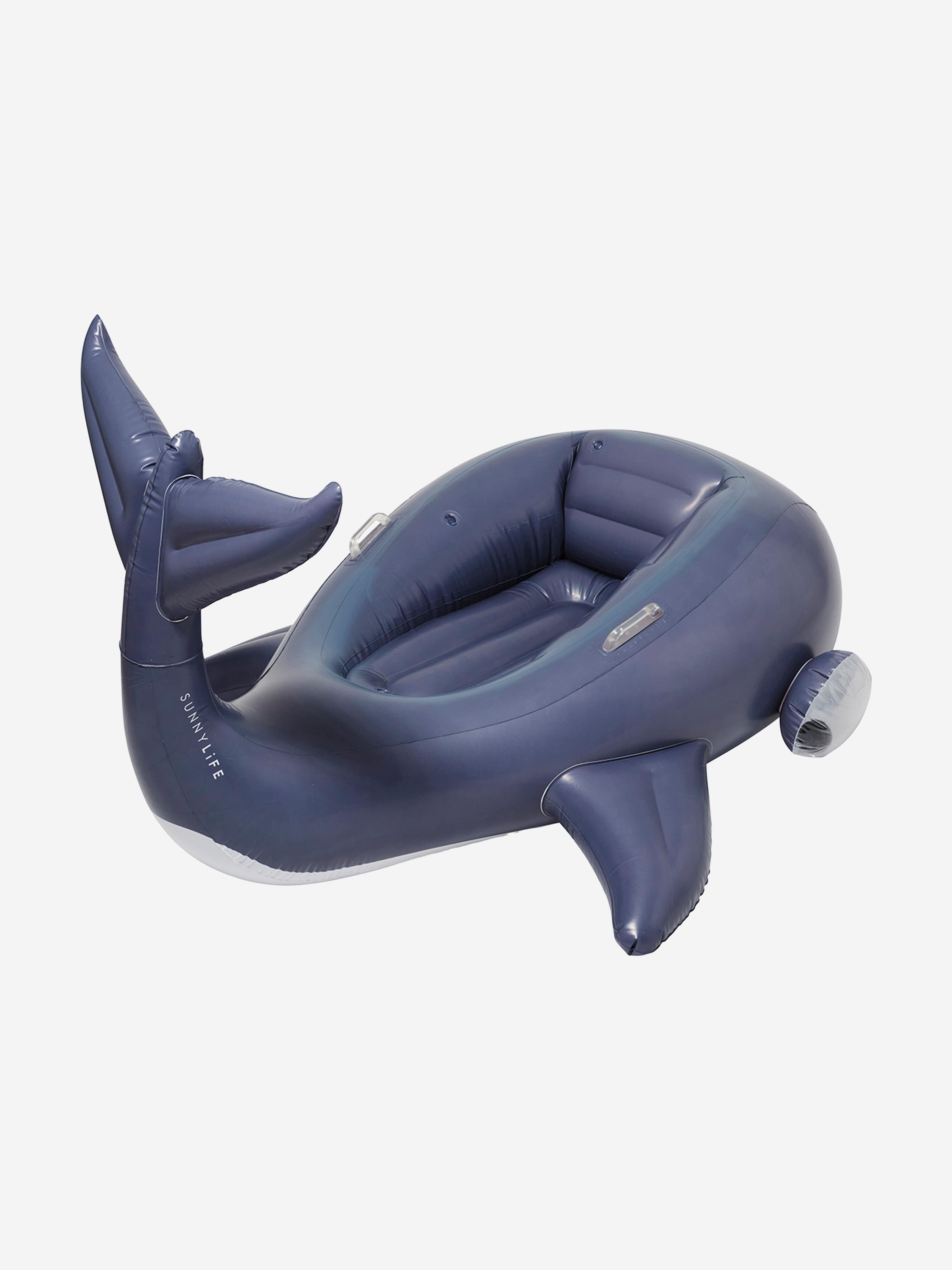 Sunnylife Kids Moby Dick Luxe Ride-On Float in Blue (142cm)