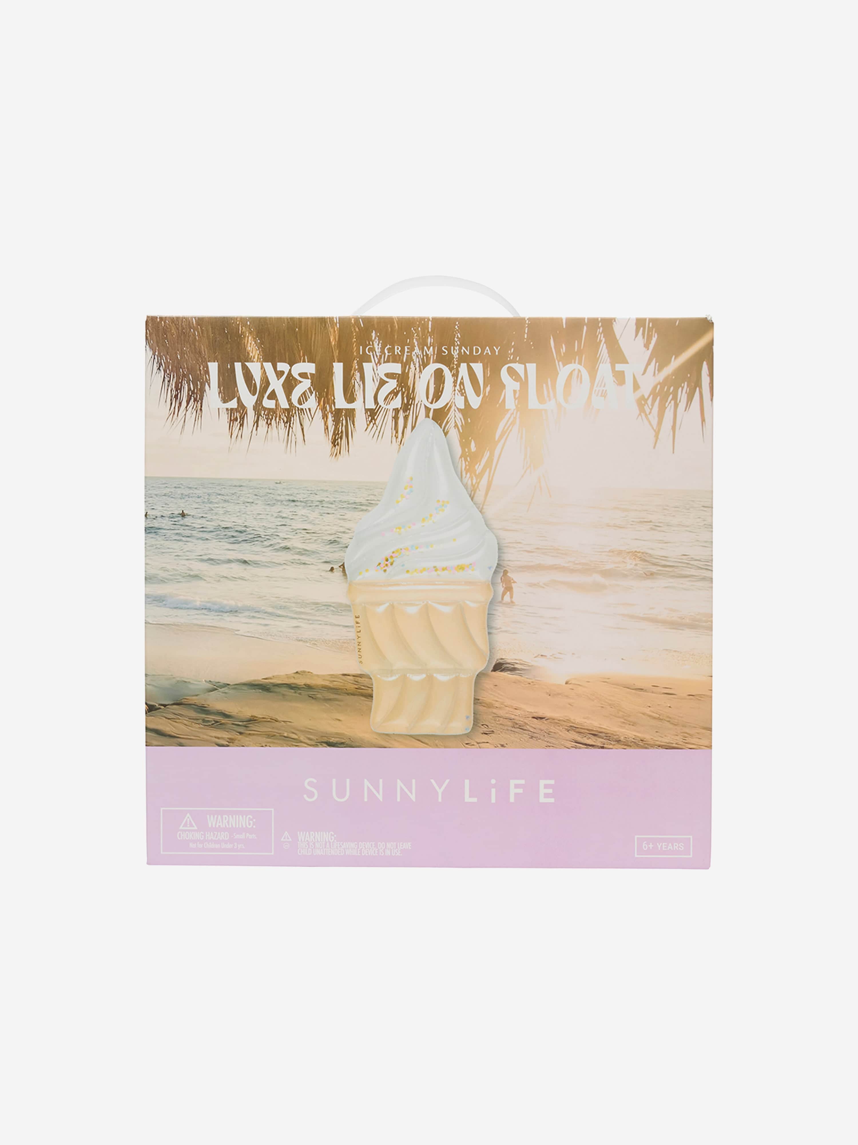 Sunnylife Kids Ice Cream Sunday Luxe Lie-On Float in Multicolour (200cm)